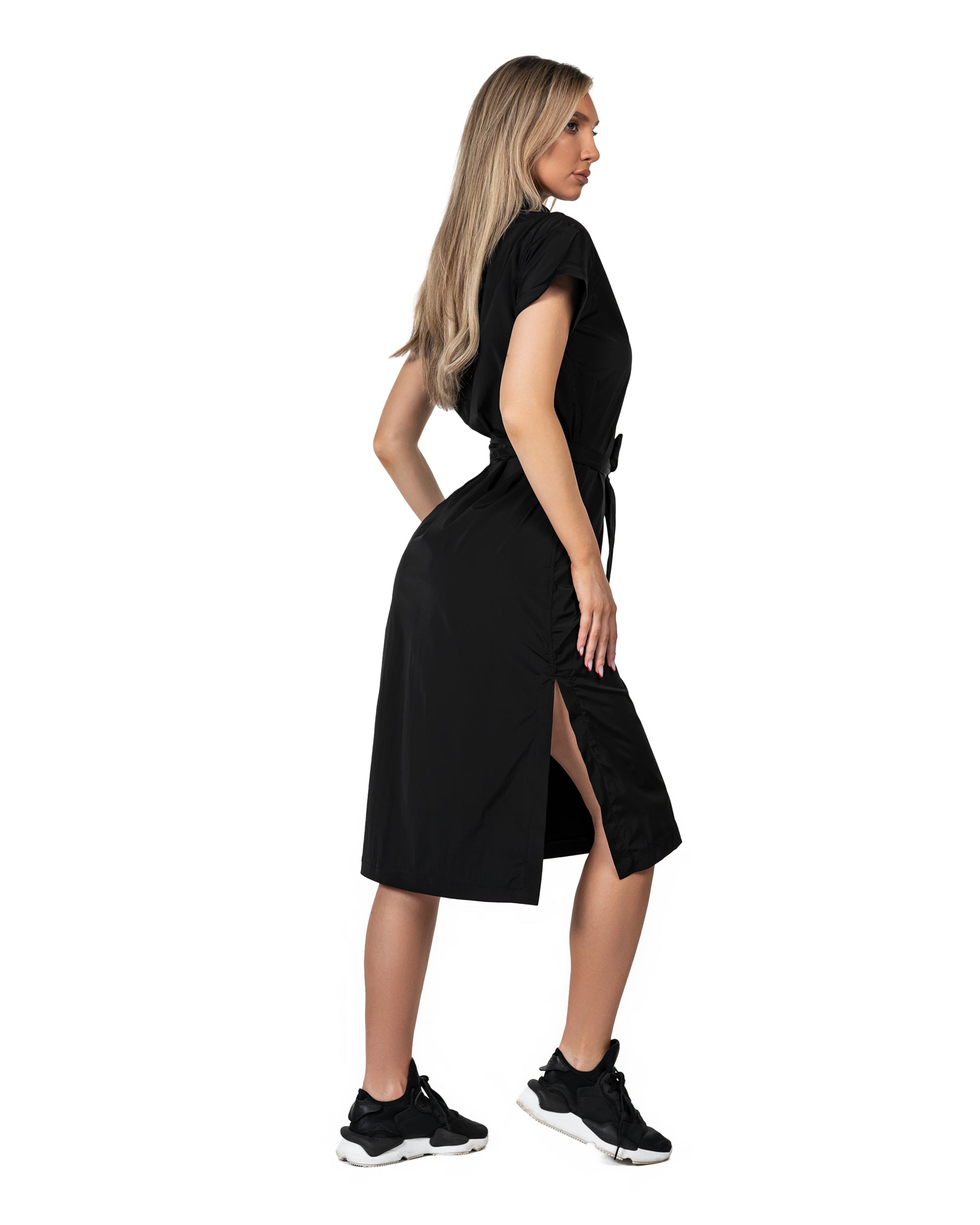 Short sleeve ribbon dress - D24369