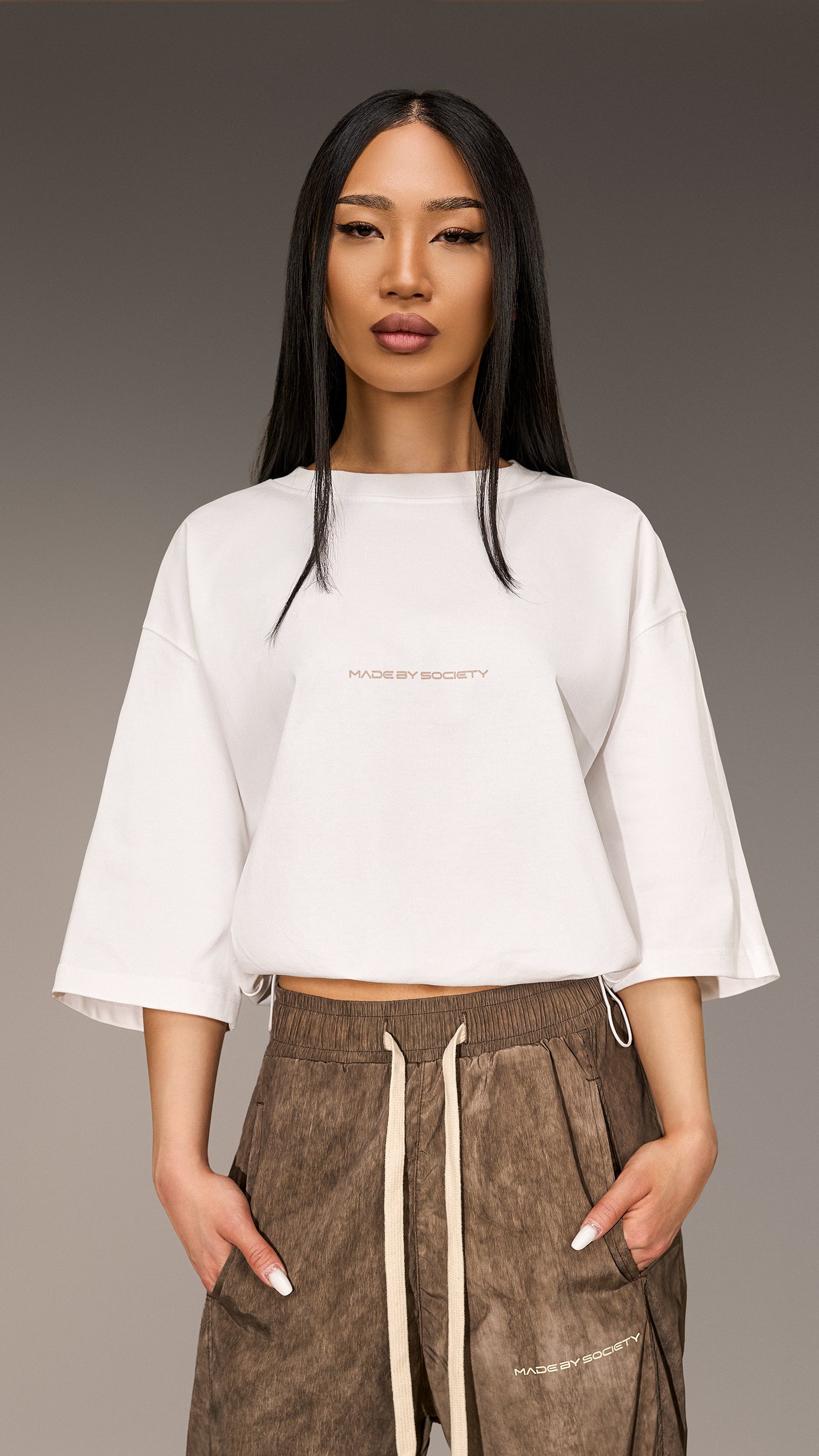 Tricou crop Made by Society - T26274