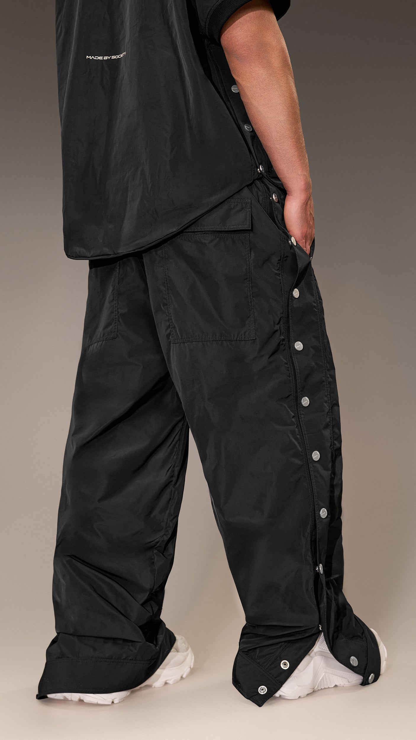 Pantaloni cu capse - P16146