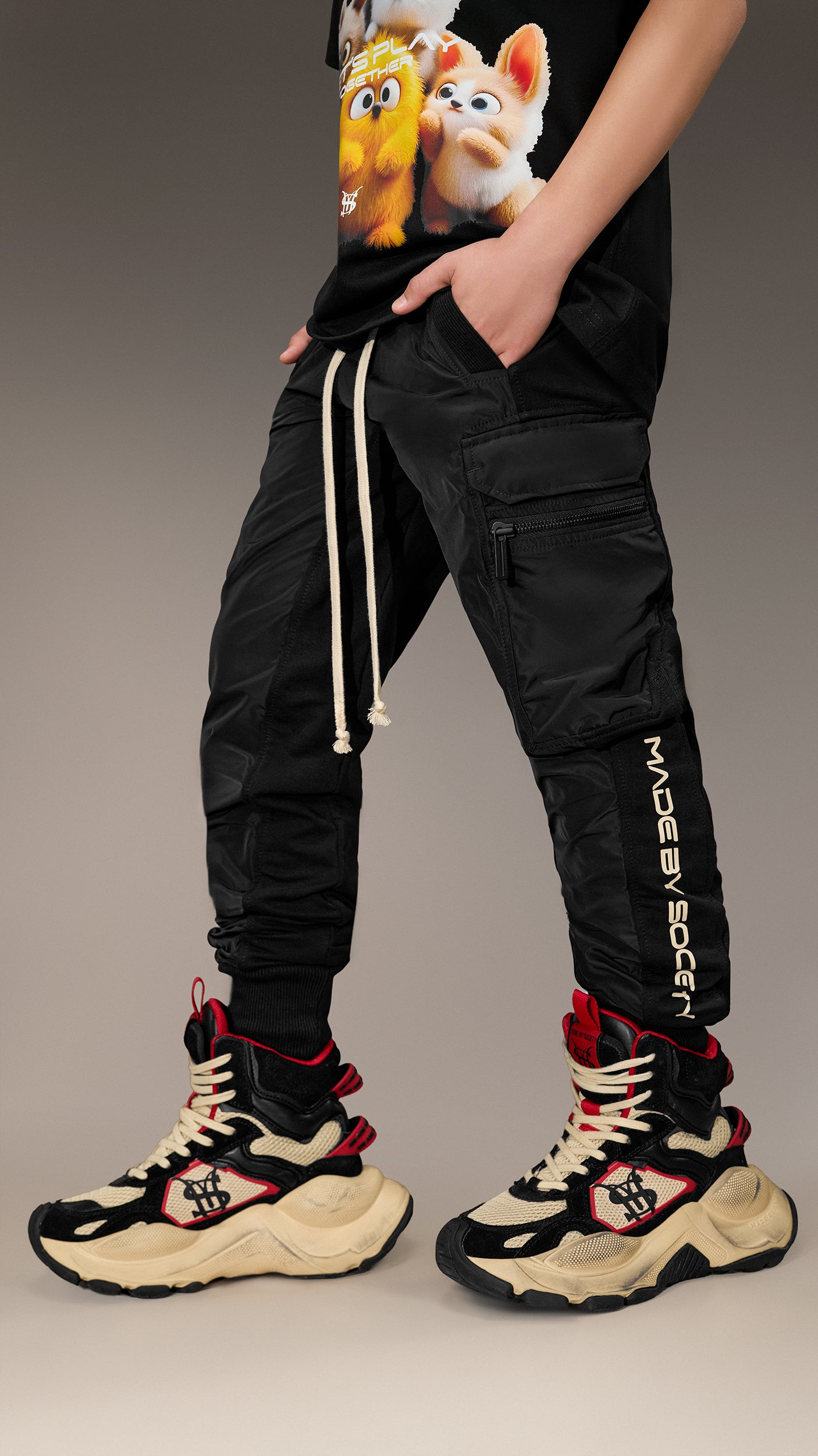 Pantaloni cargo “Made by Society” – P36128