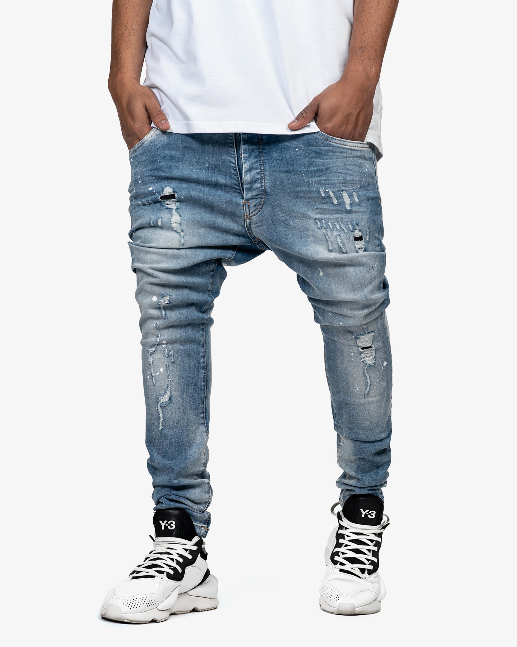 Distressed jeans pants - P13630