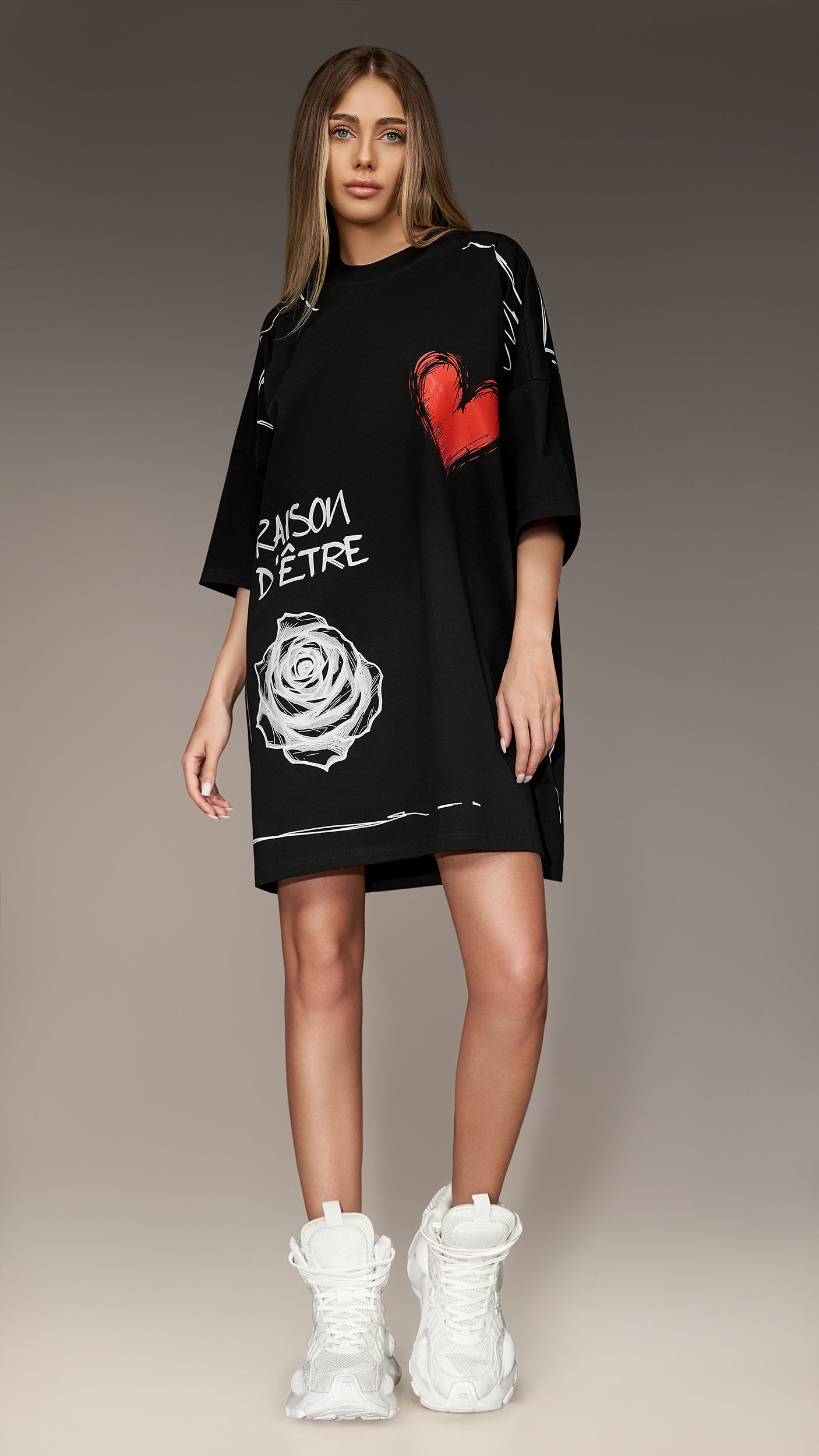 Tricou oversized - T26524