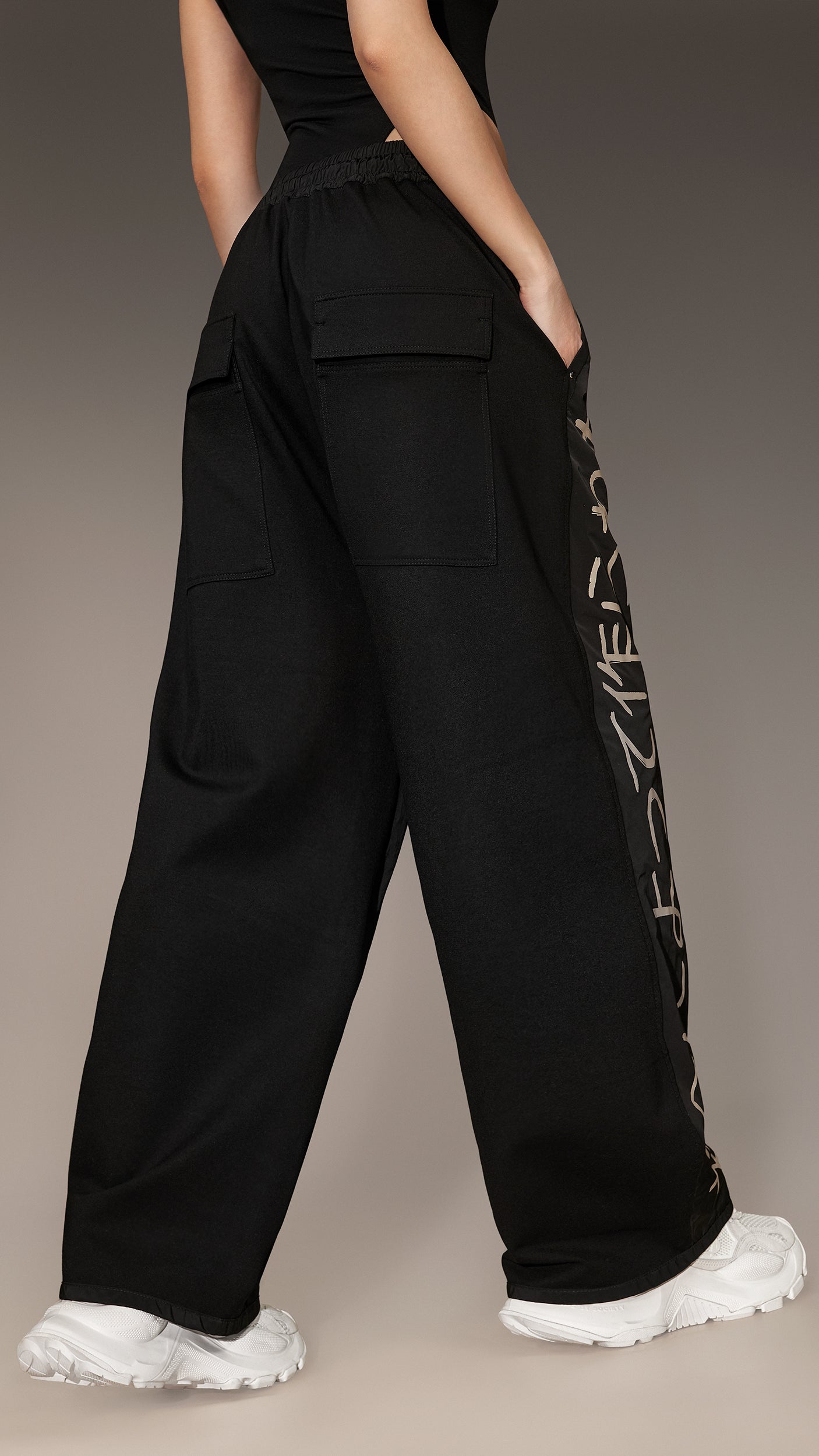 Pantaloni cu imprimeu japonez - P25956