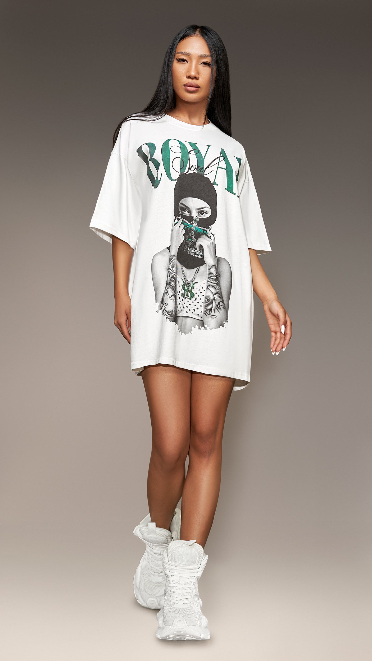 Tricou oversized „Royal” - T25602