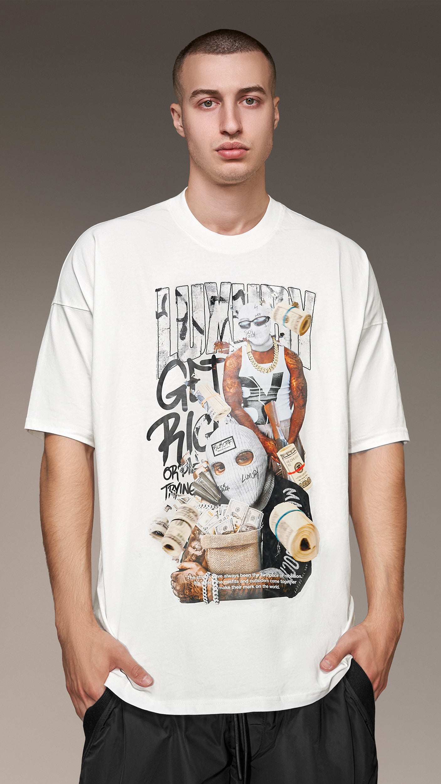 Tricou "GET RICH" - T15008