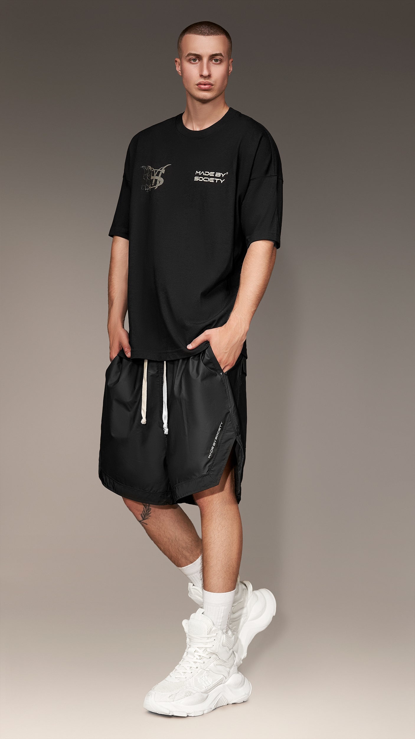 Oversize "Gangsta Society" T-Shirt - T15932