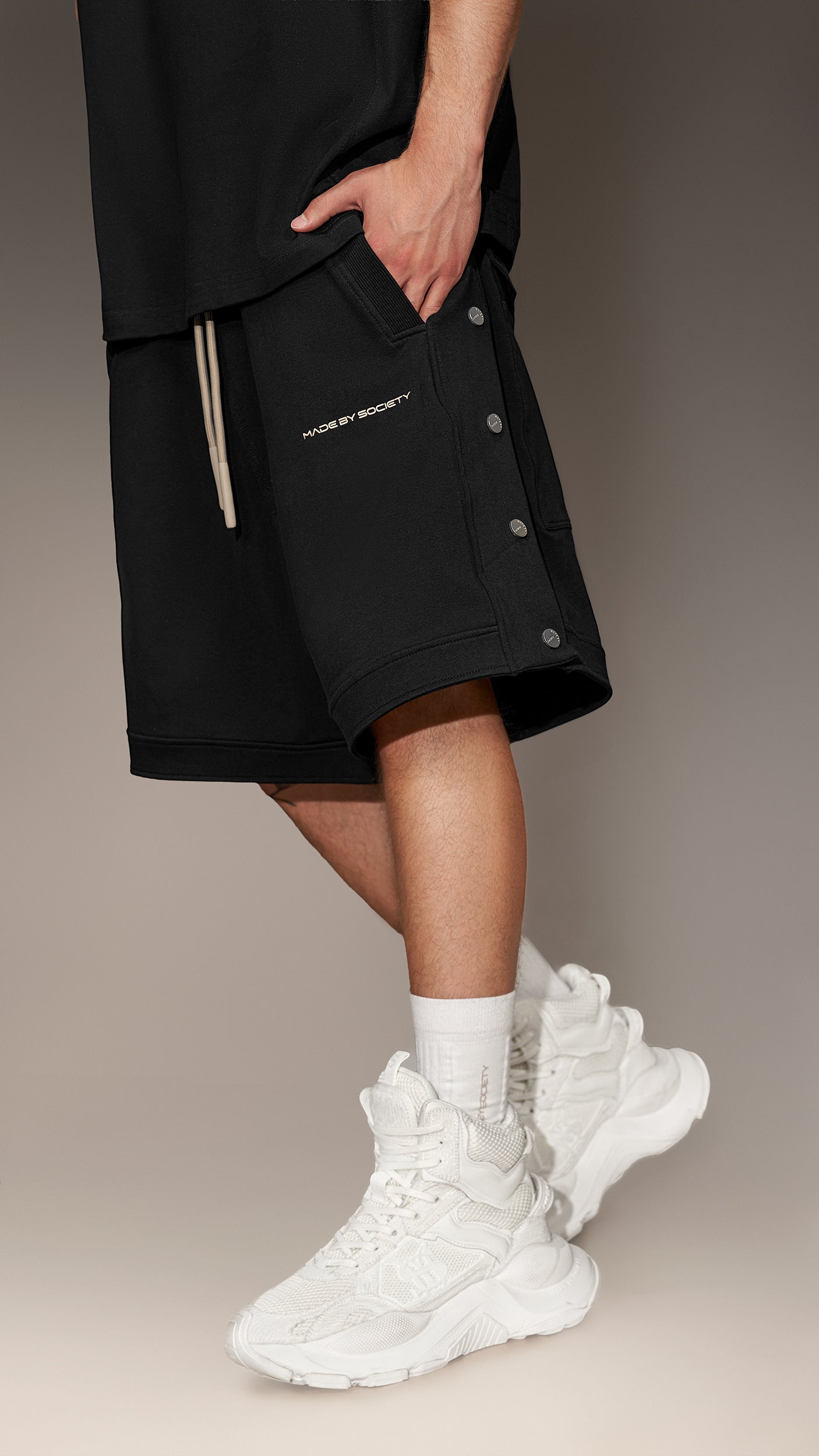 Bermuda cu capse - B16480