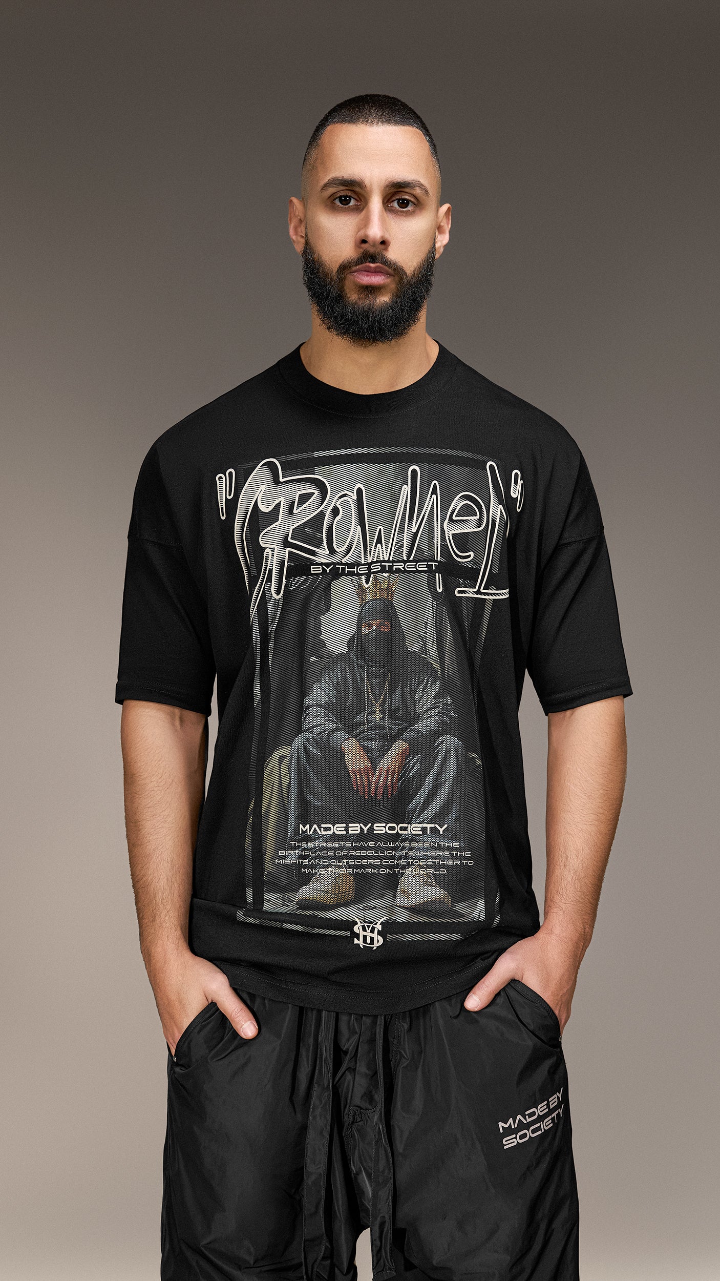 Oversized T-shirt "Crowned by the Street" - T15983