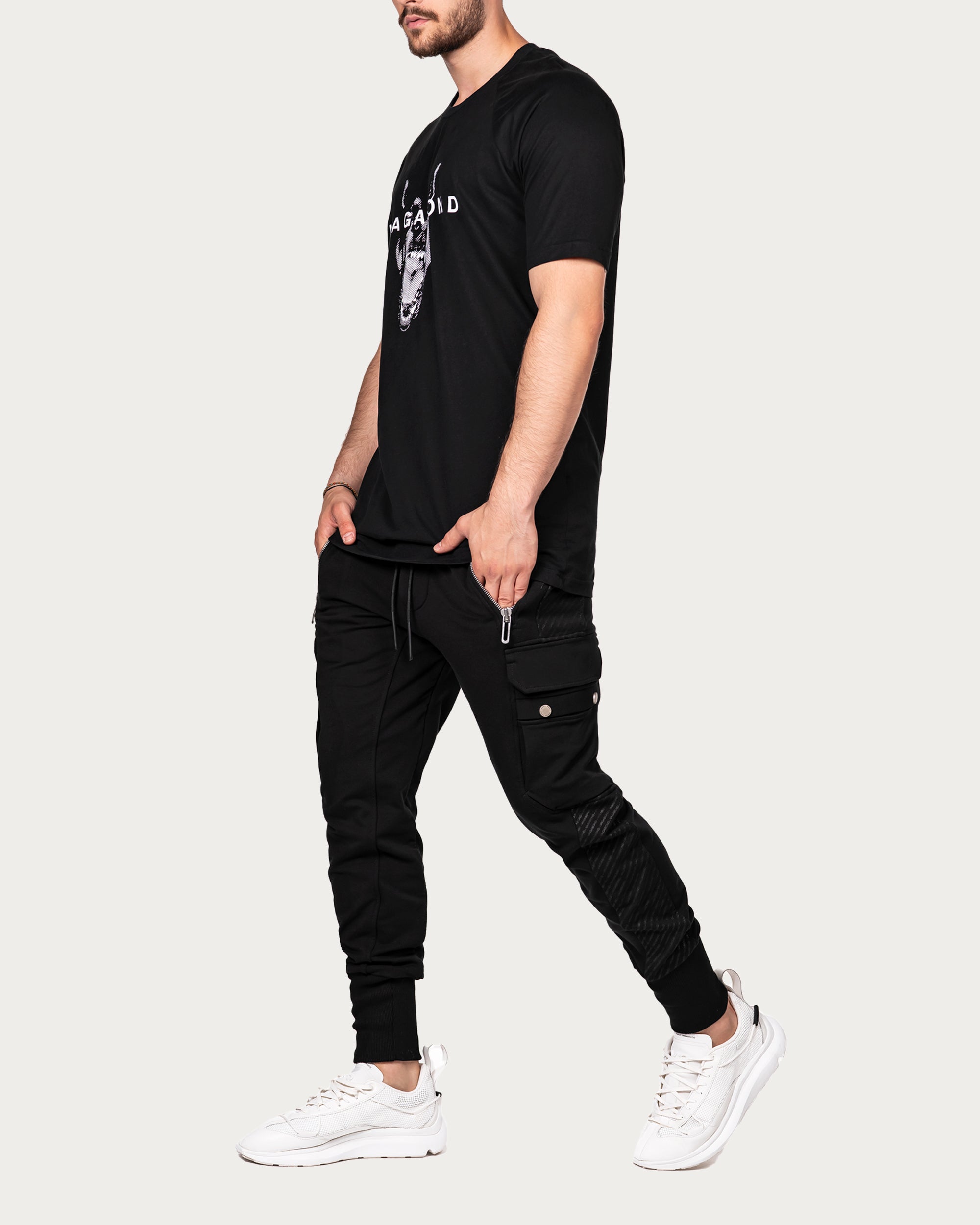 Printed cargo pants - P12915