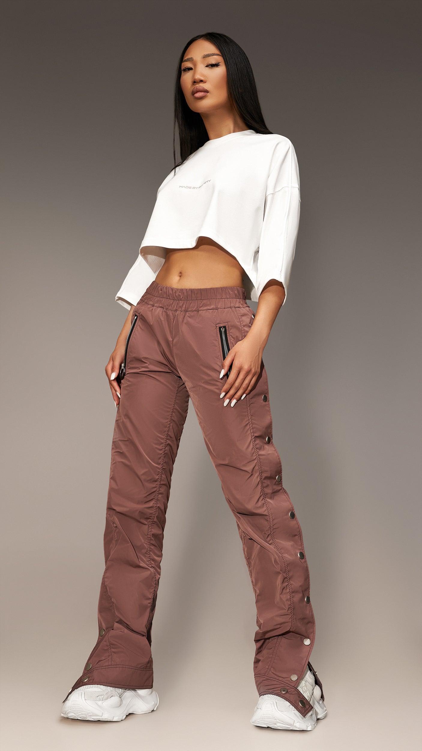 Pantaloni cu capse - P22647