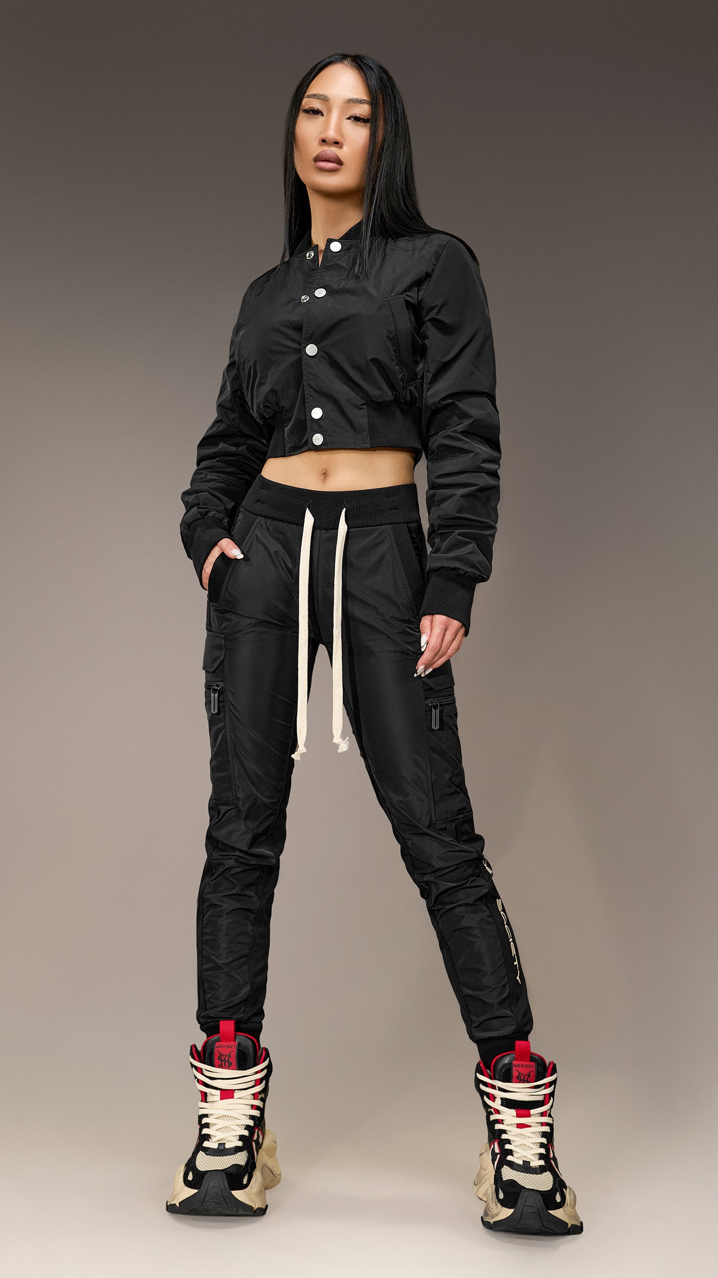 Jachetă Crop Bomber Made by Society – J26140