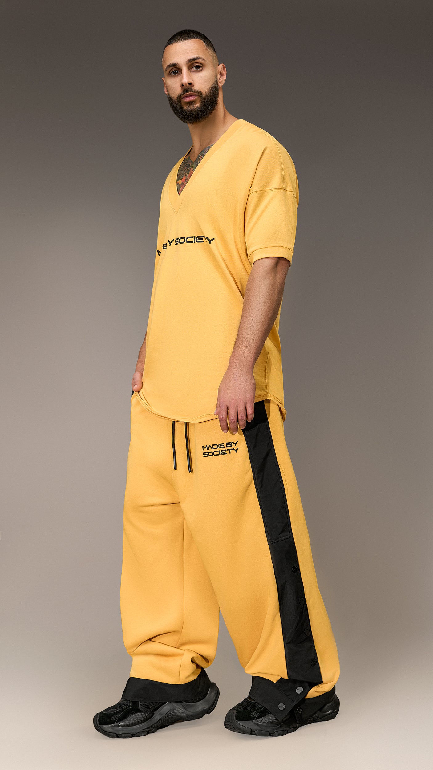 Pantaloni cu capse - P16083