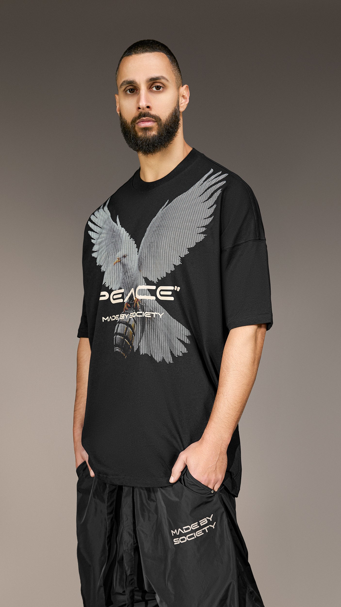 Tricou "PEACE" Made by Society - T15981