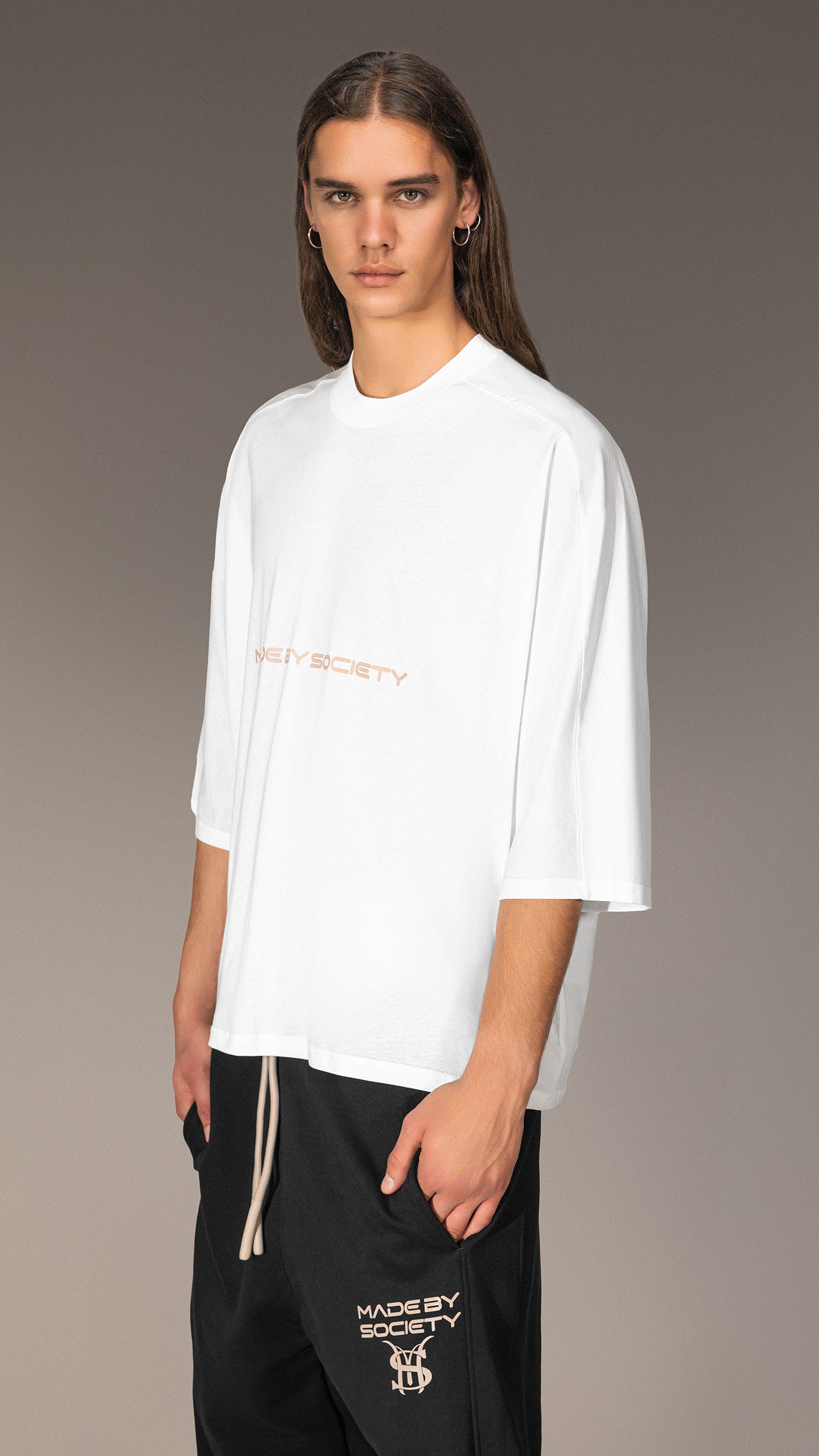 Tricou Oversized "Made By Society" - T15654
