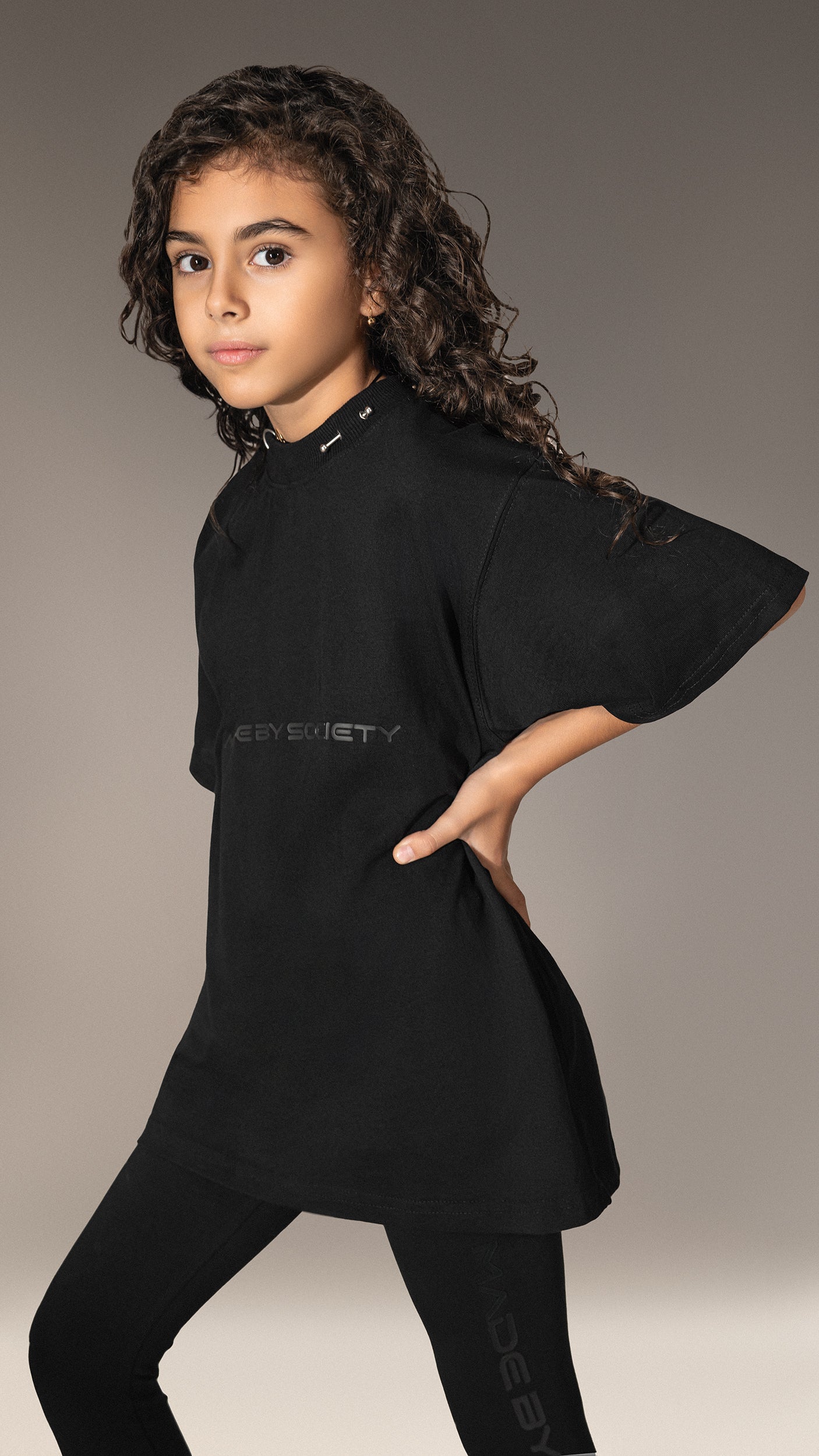 Tricou Oversized Negru "Made by Society" - T35571