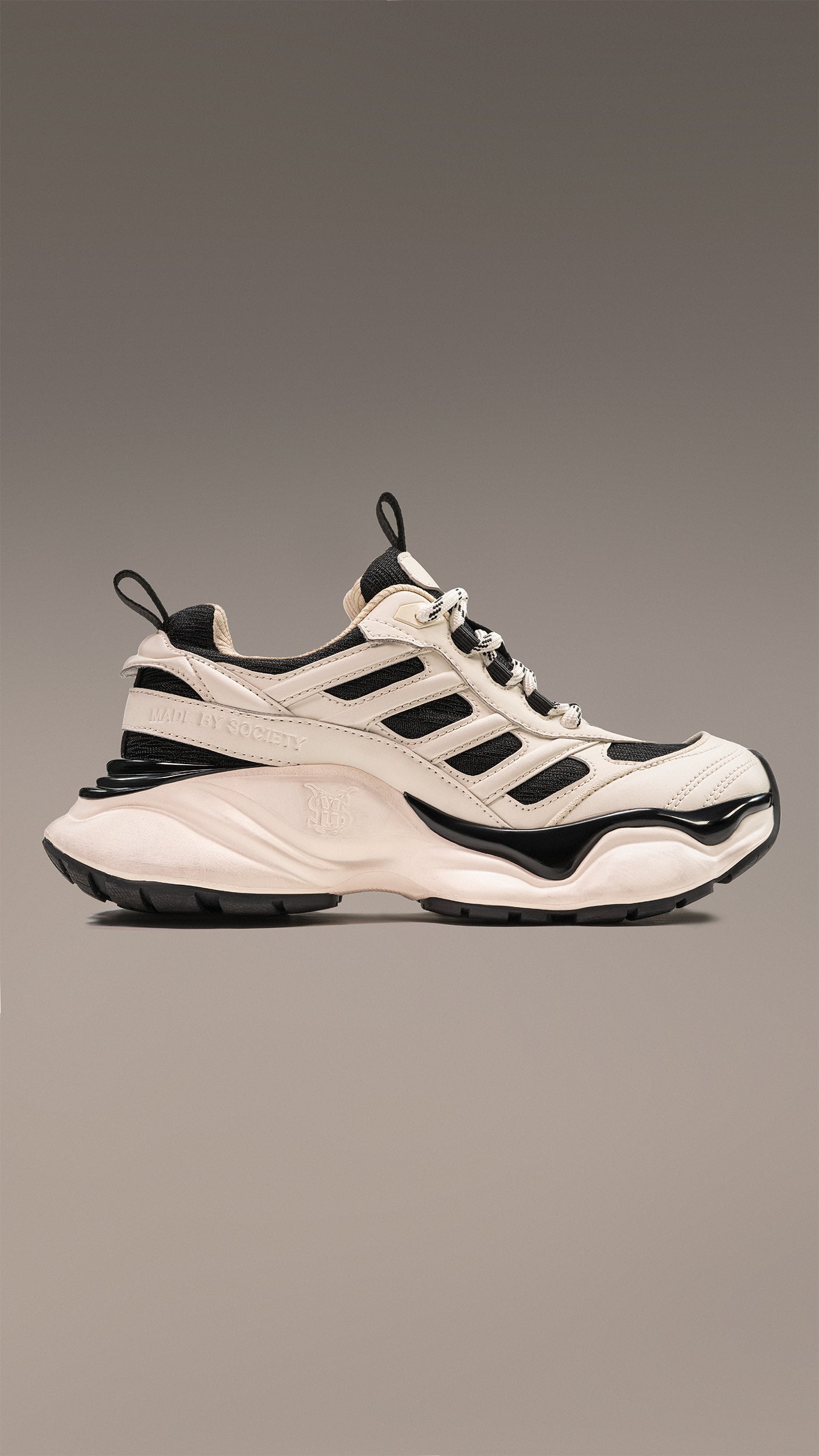 MBS 02 BEIGE/BLACK W - I15966