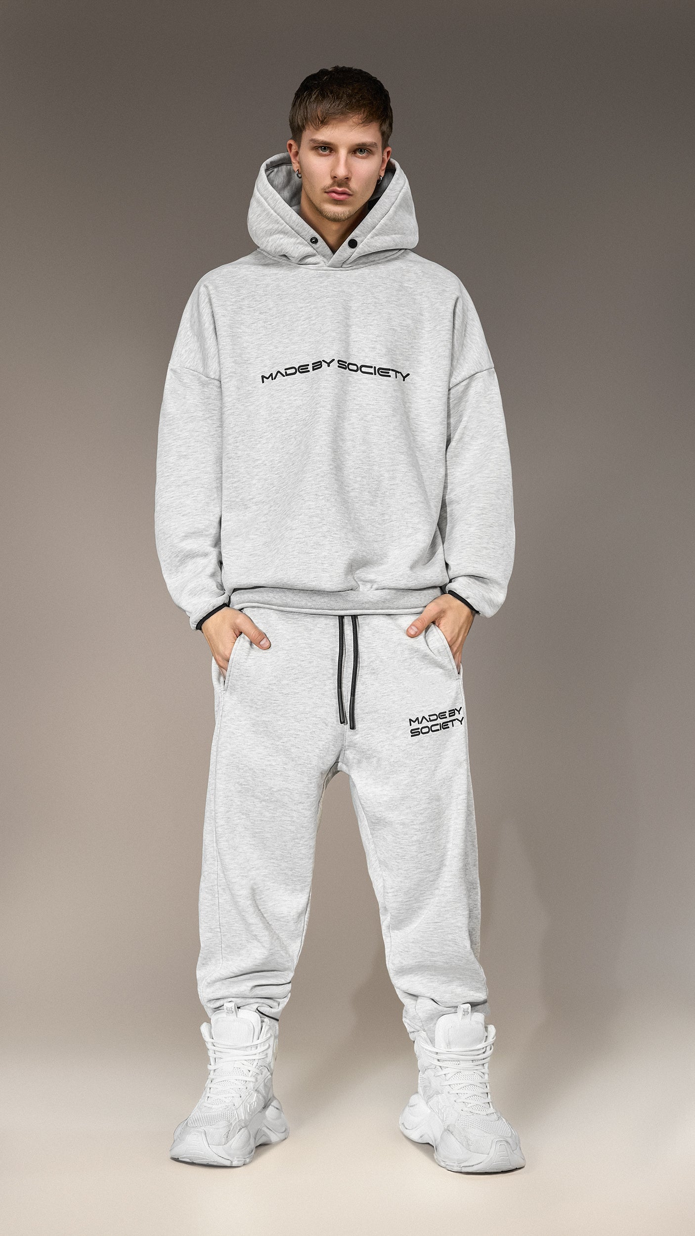 Hanorac Oversized „Made by Society” - H15831