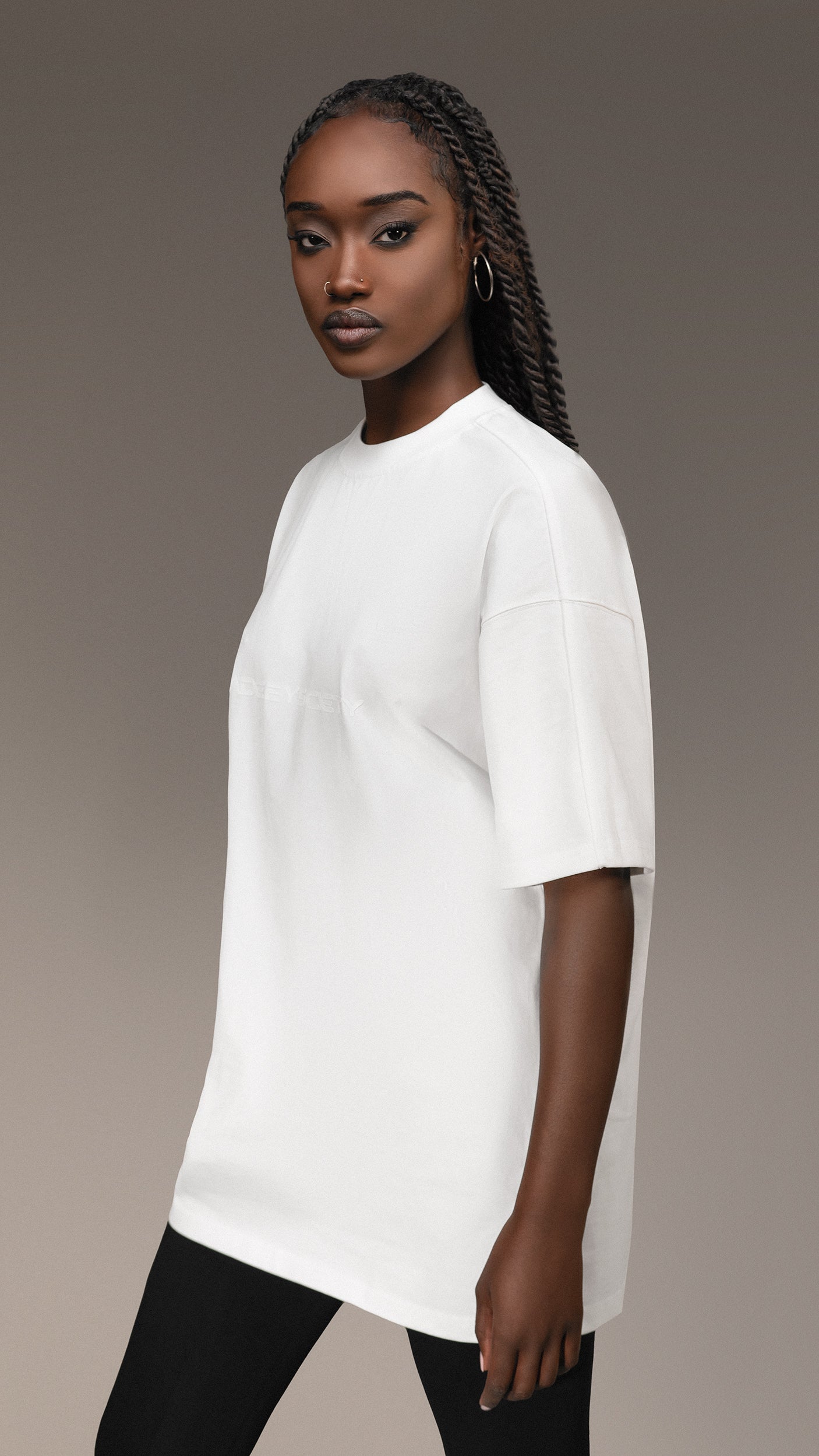 Tricou oversized "Made By Society" - T25791