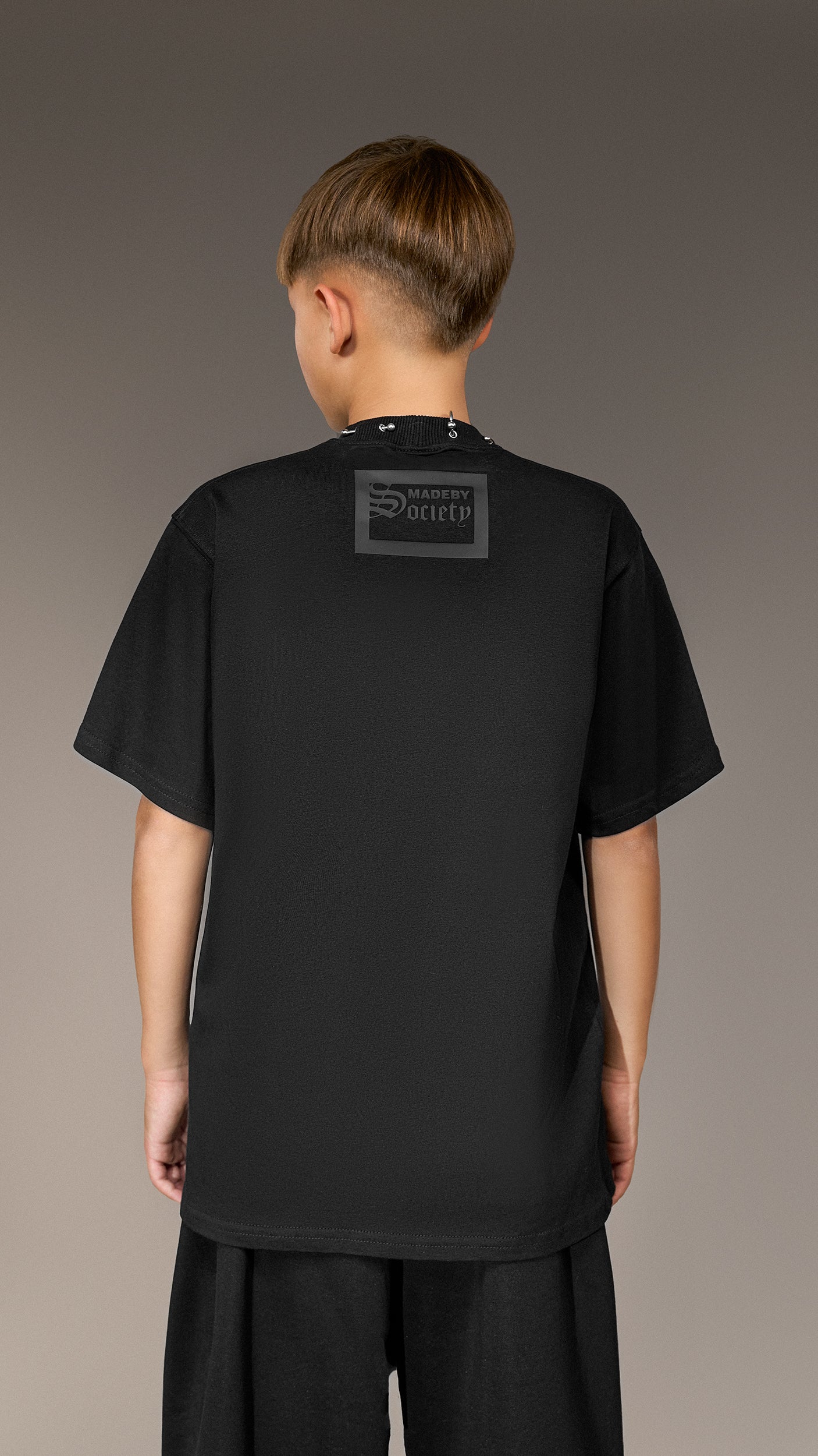 Tricou Oversized Negru "Made by Society" - T35571