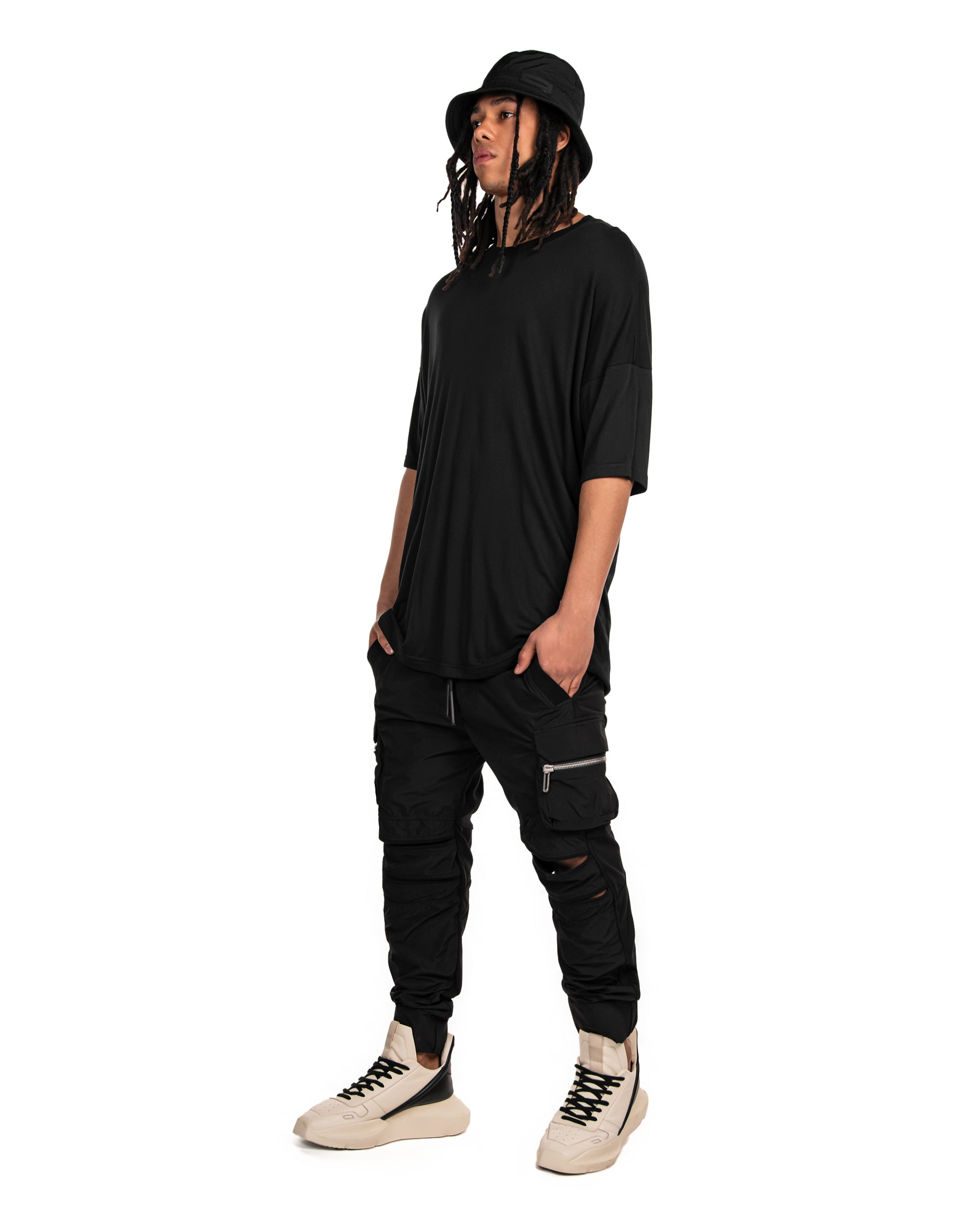 Cut cargo pants - P11799