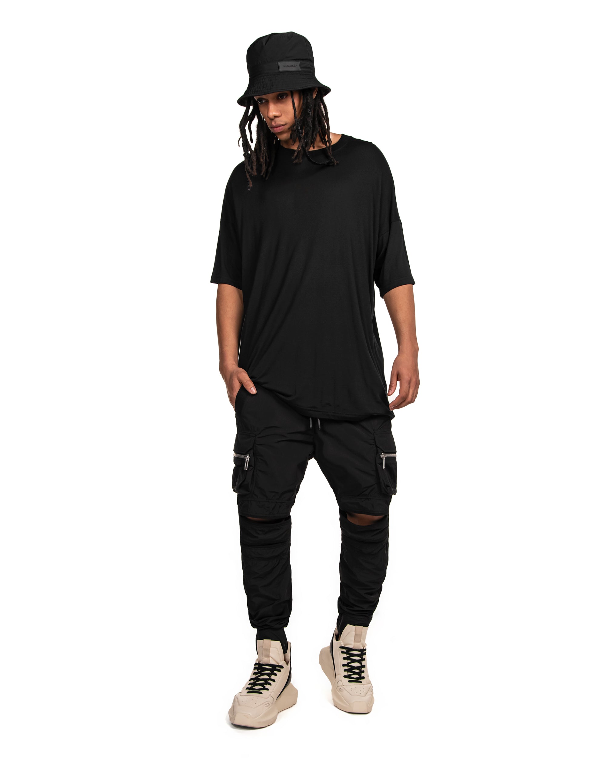 Cut cargo pants - P11799