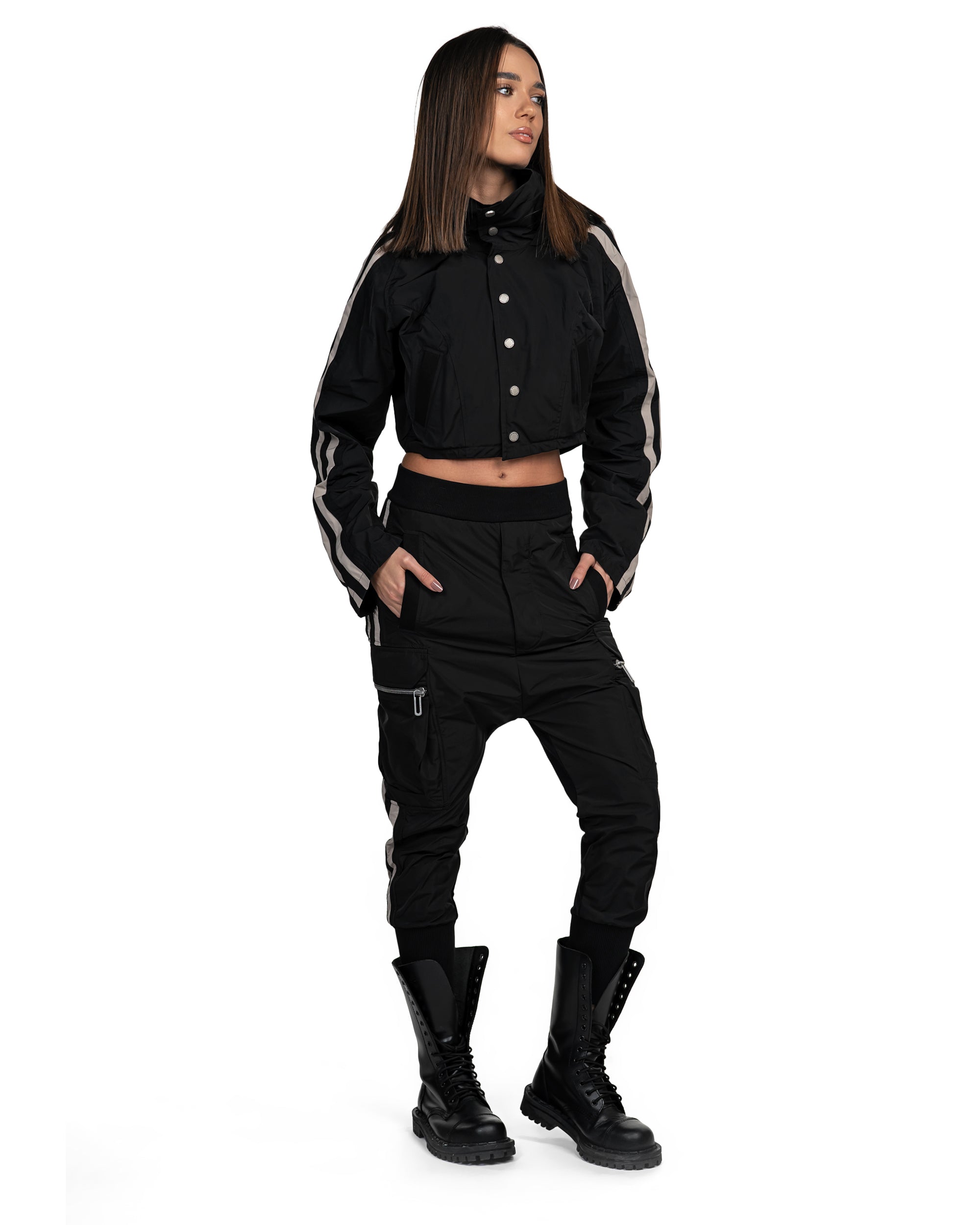 Stripes cargo pants - P24080