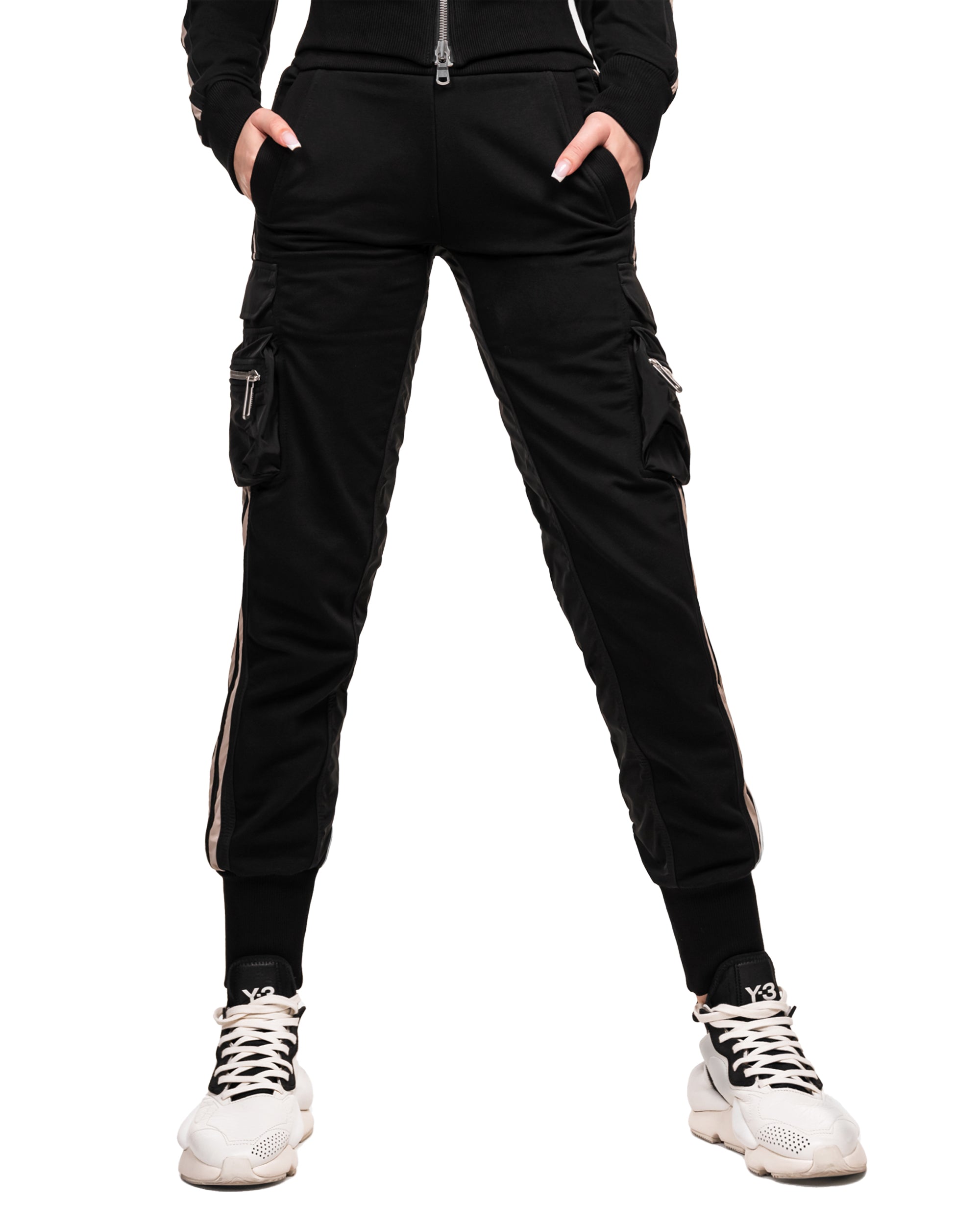 Vertical lines cargo pants - P22981
