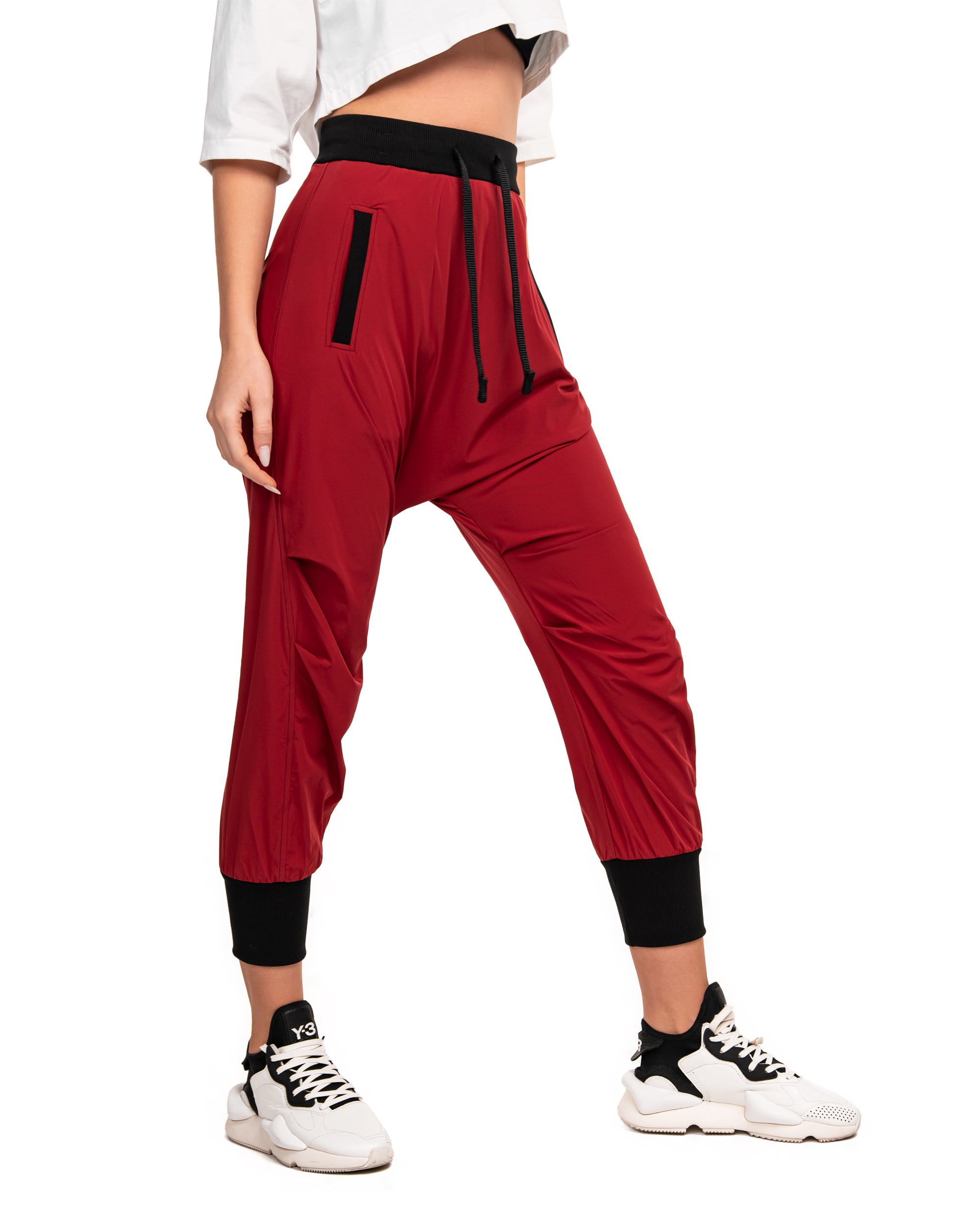 Burgundy epic jogger pants - P21820