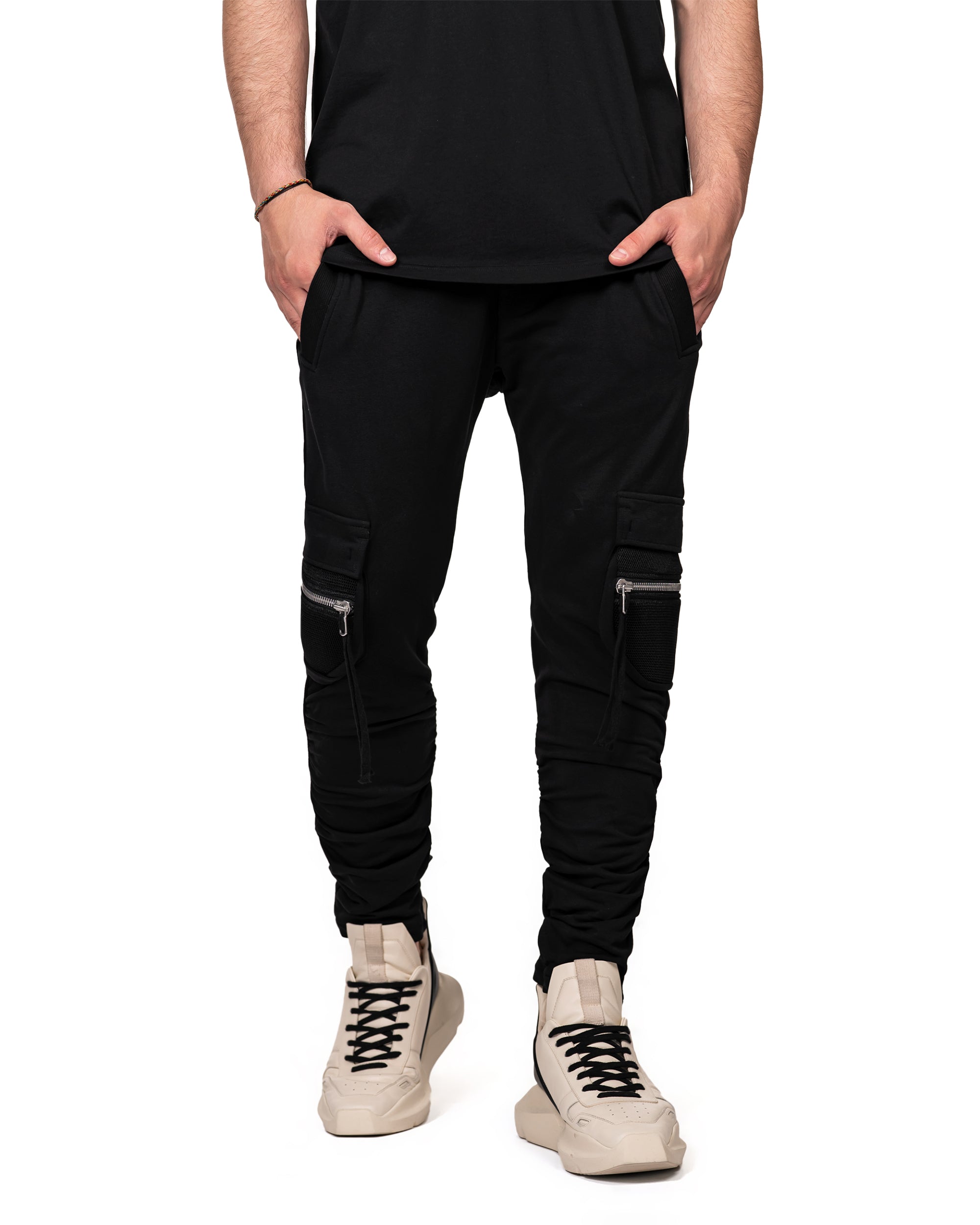 Net cargo pants - P11060