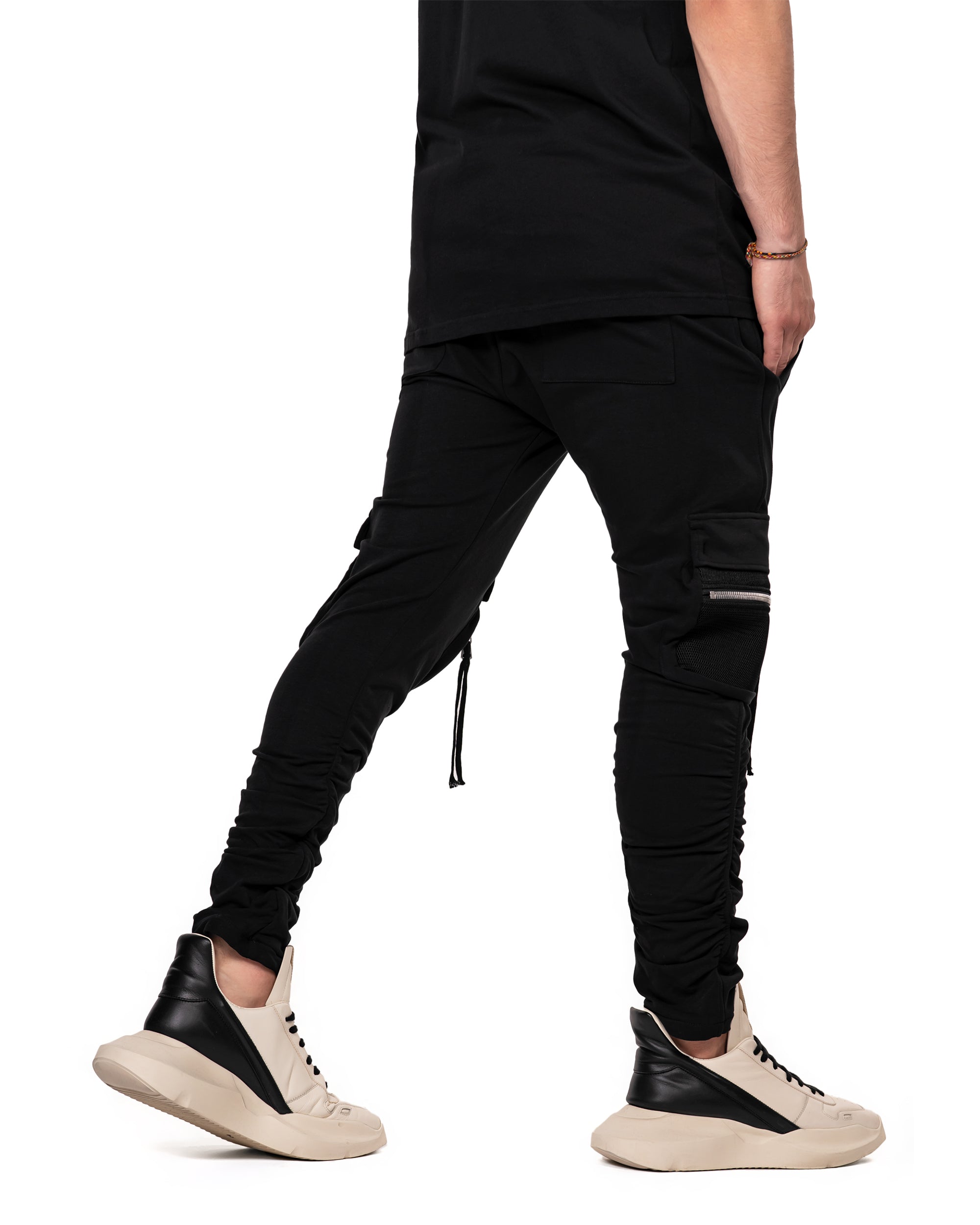 Net cargo pants - P11060