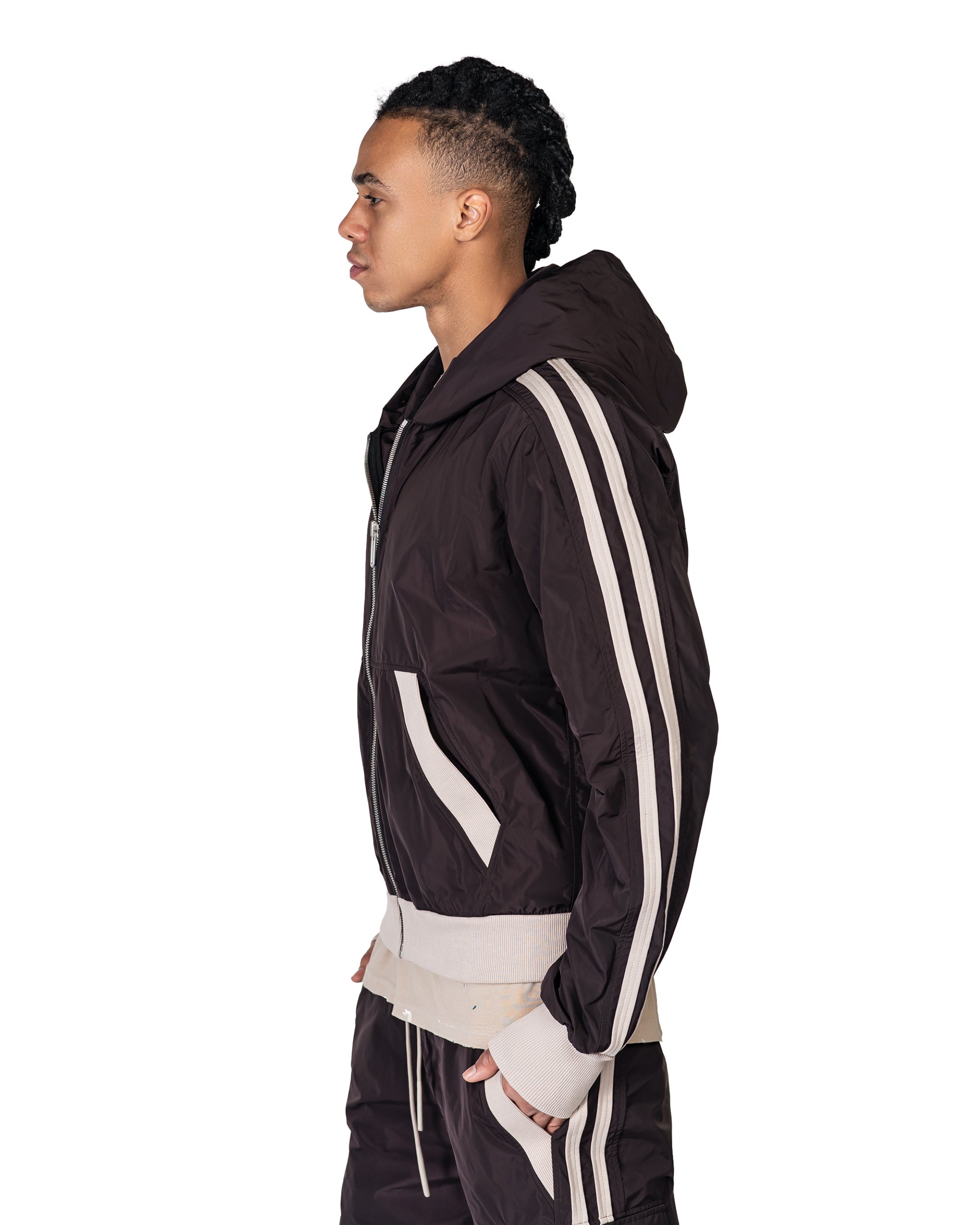 Stripes zipper hoodie - H14115