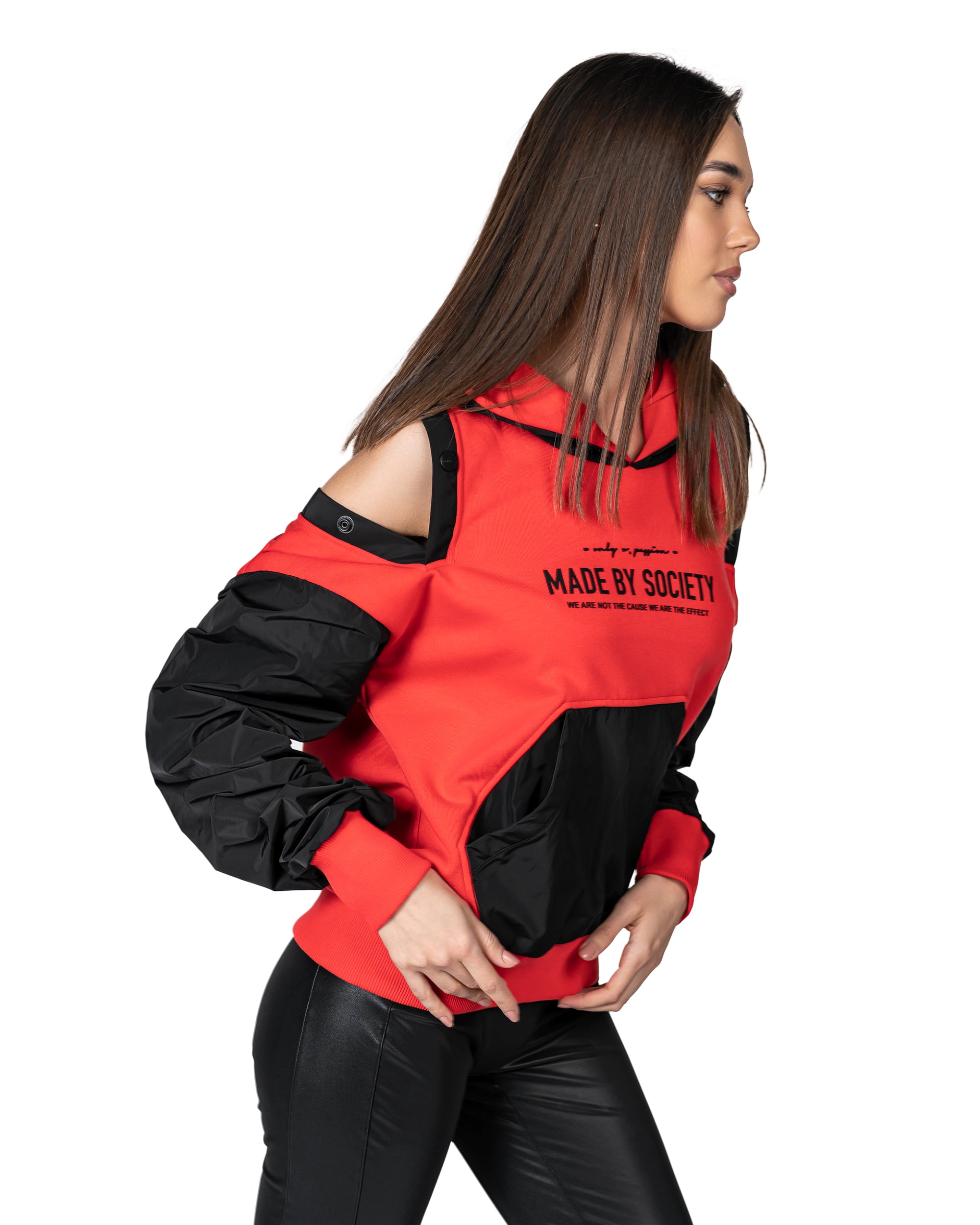 Stud backless hoodie - H24368
