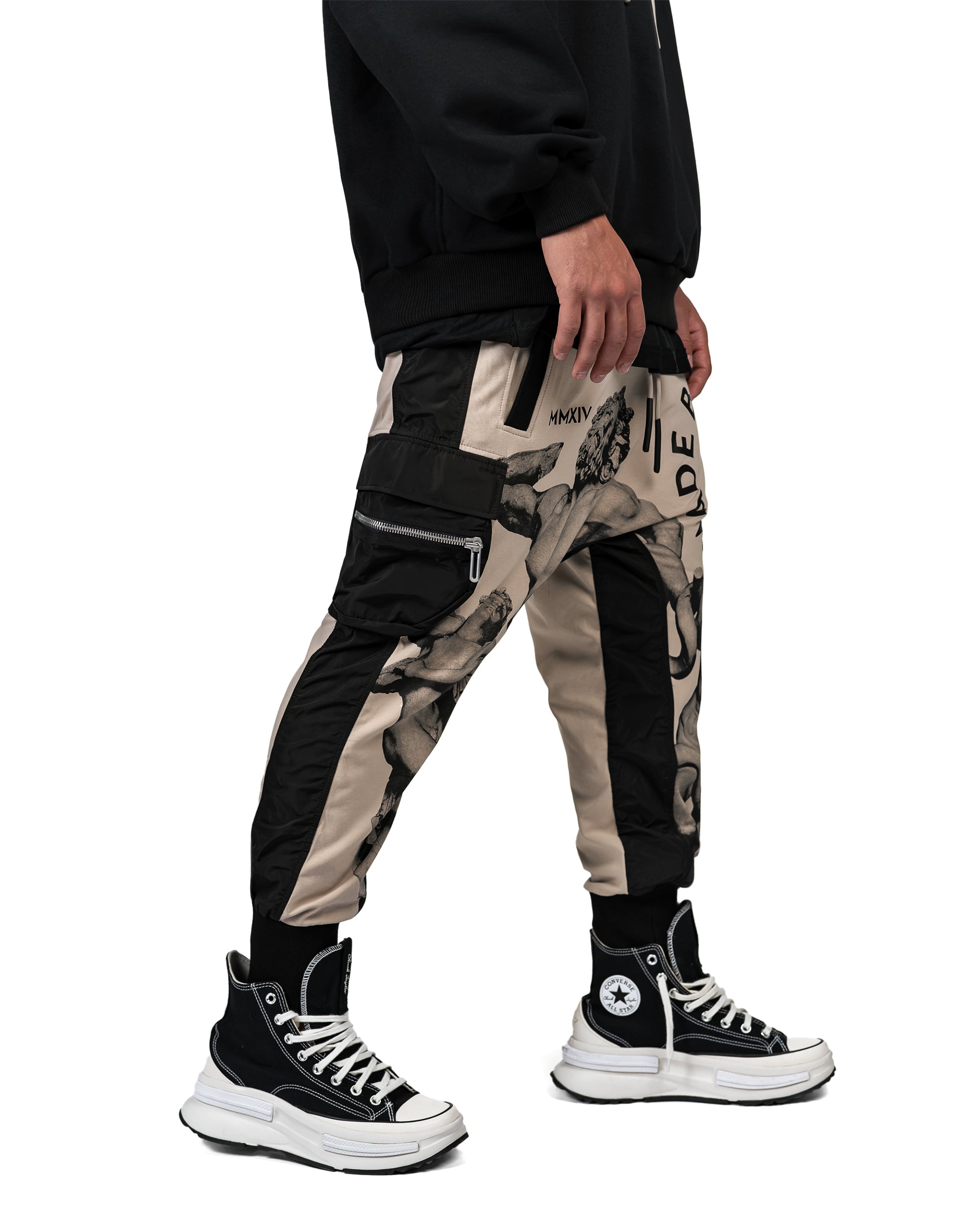 Printed cargo pants - P14377