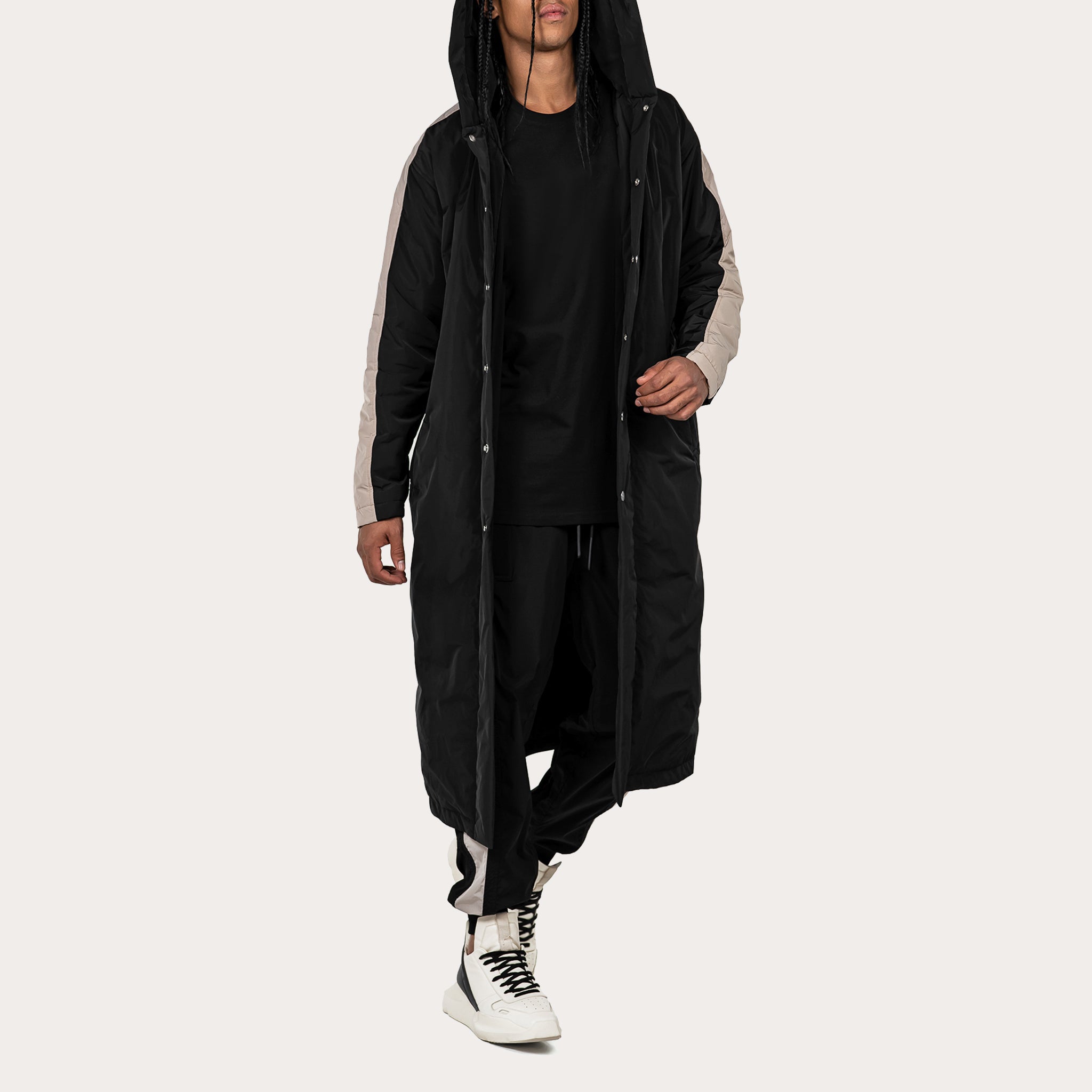 Longline hood jacket - J14023