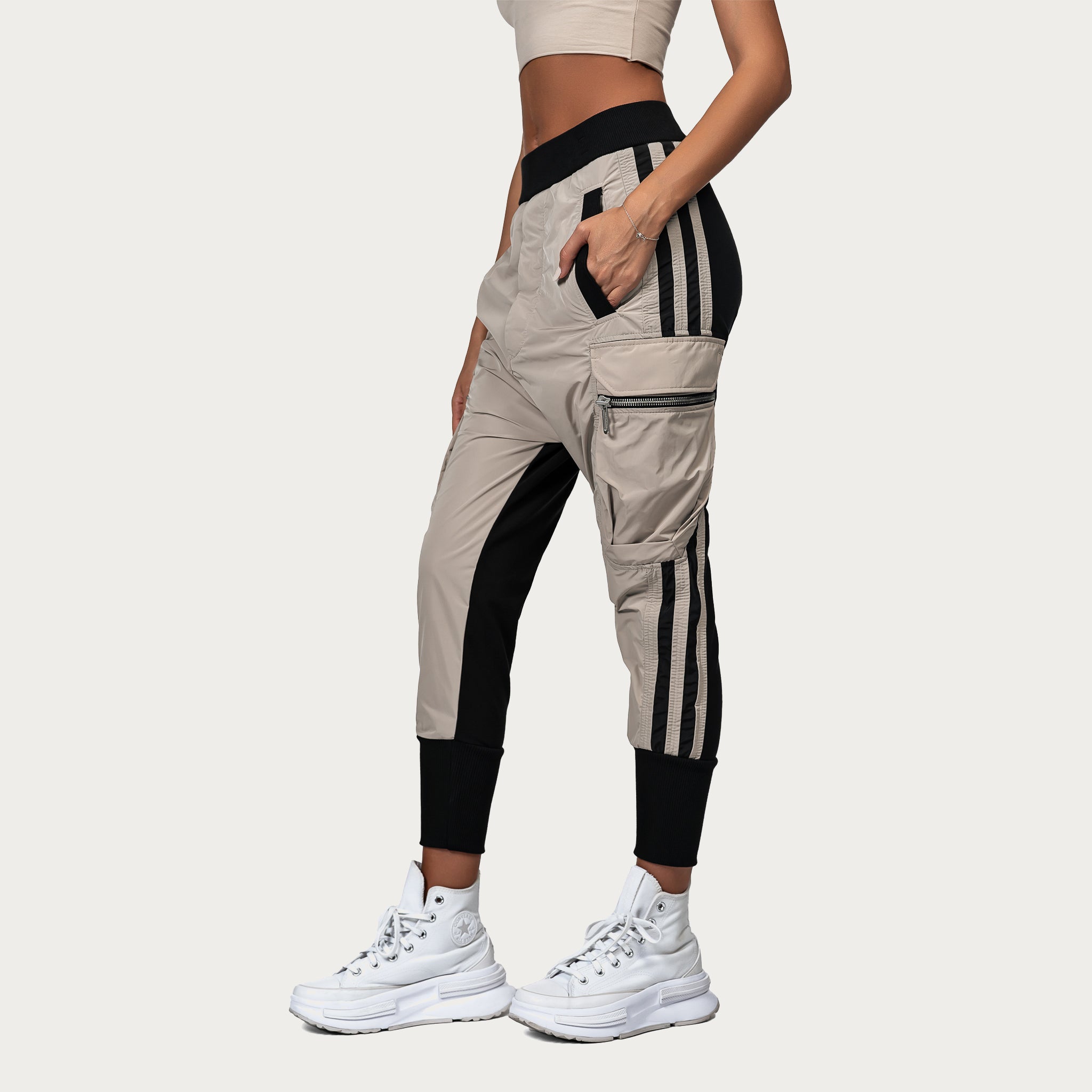 Stripes cargo pants - P24801