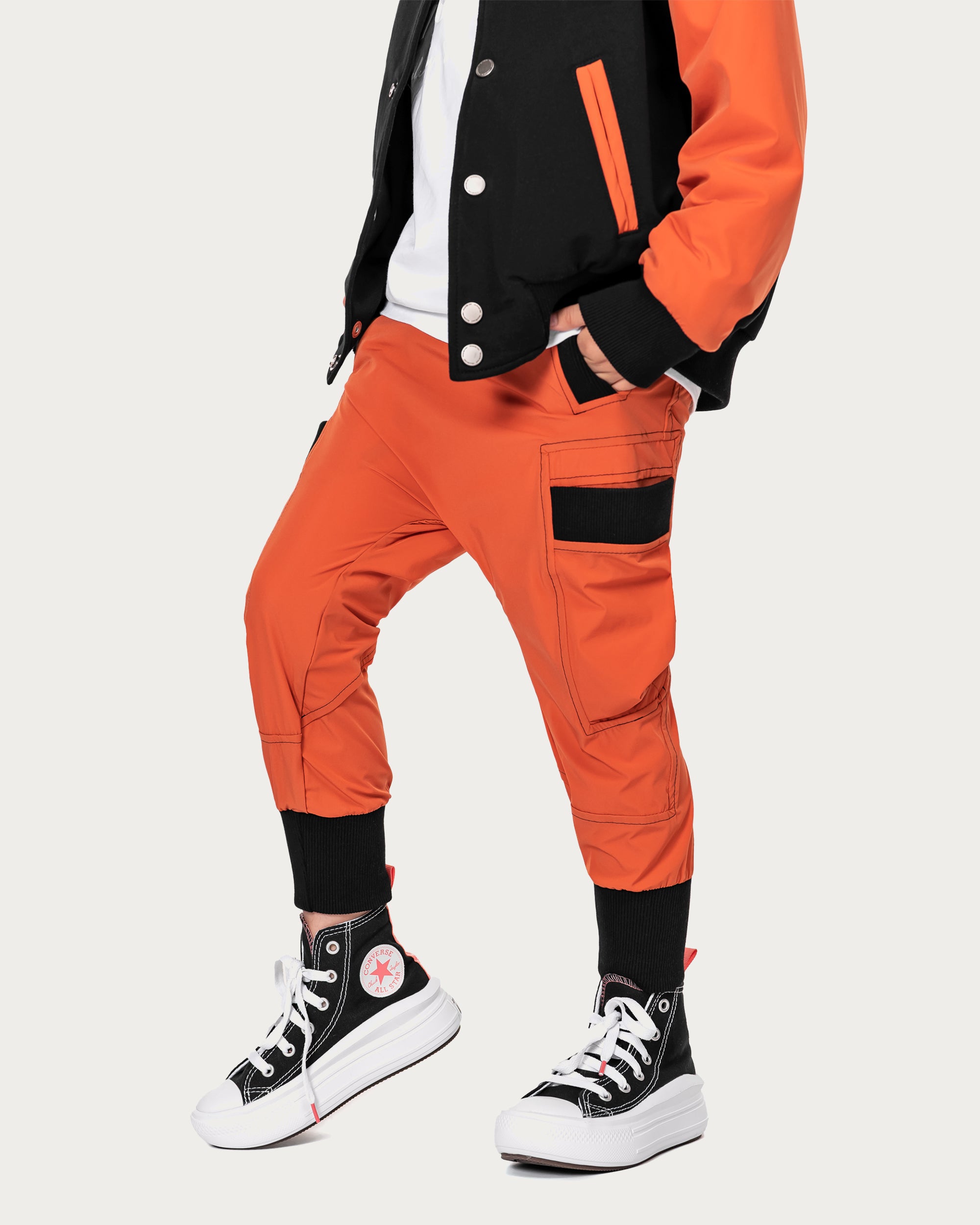 Orange hem jogger pants - P32669