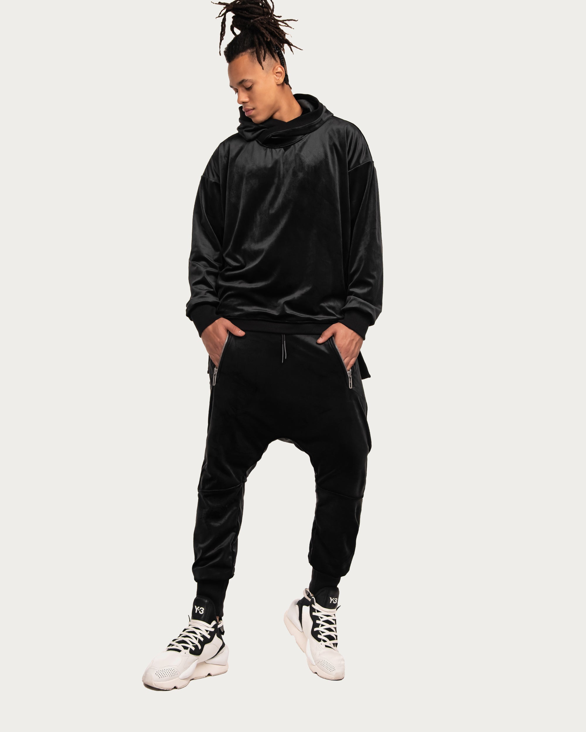 Velour jogger pants - P13191