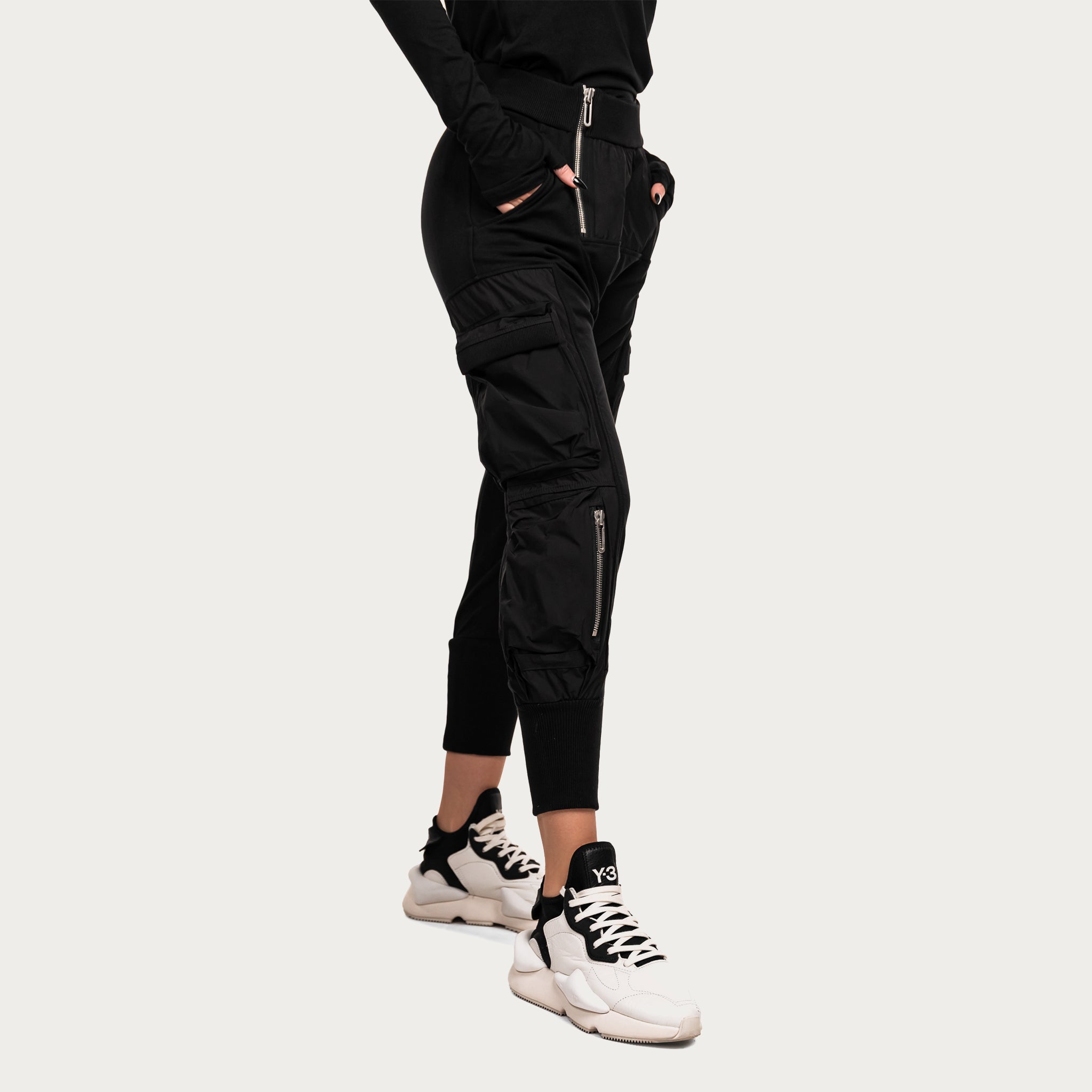 Zip cargo pants - P21647