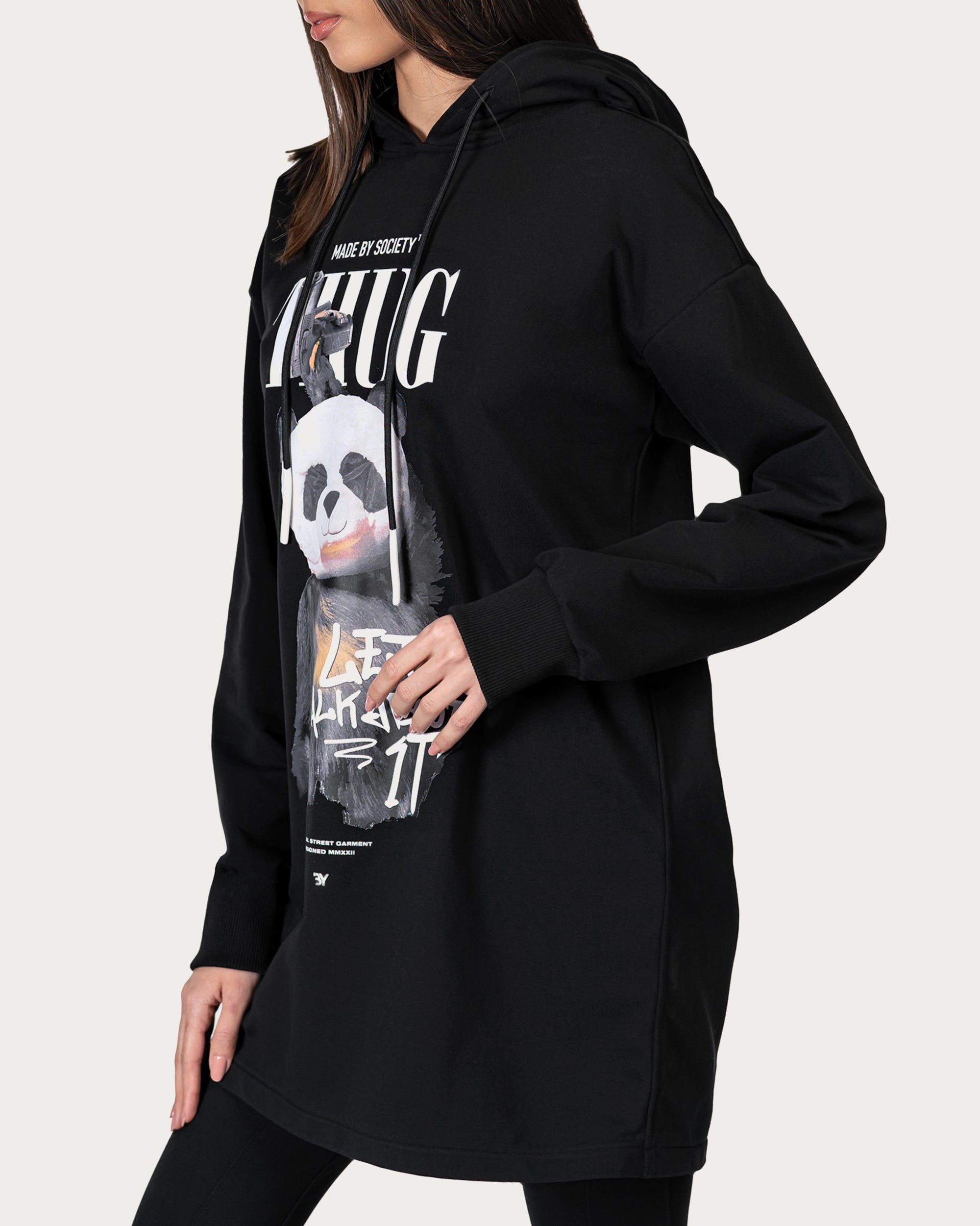 Bear longline hoodie - H24230