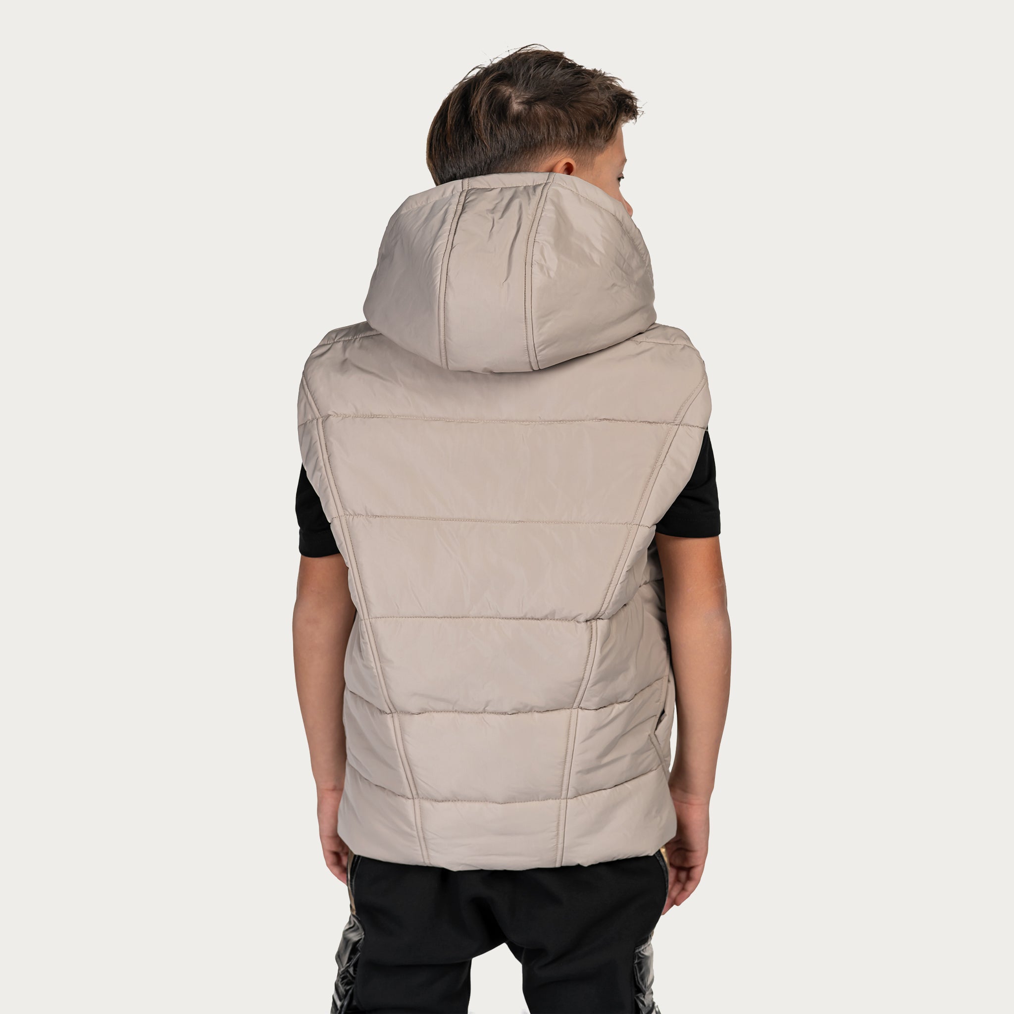 Stud hood vest - V34974