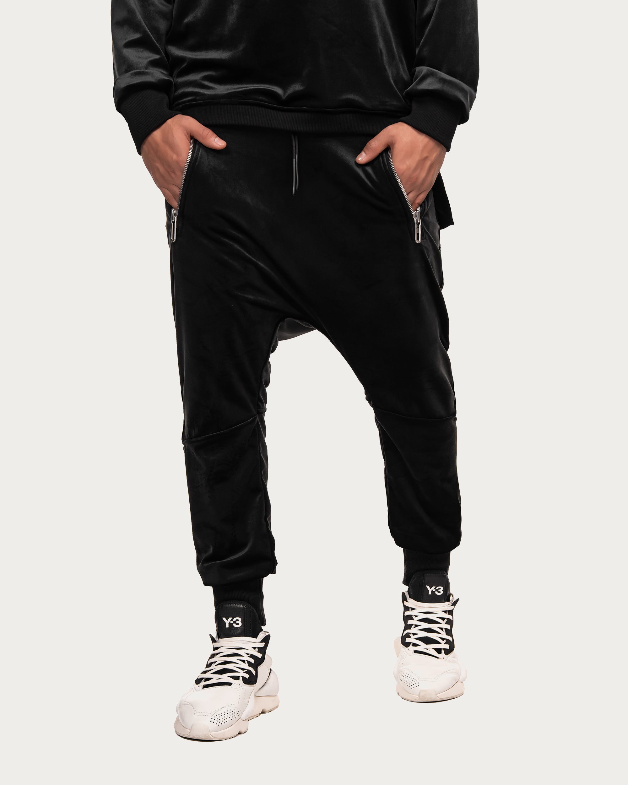 Velour jogger pants - P13191