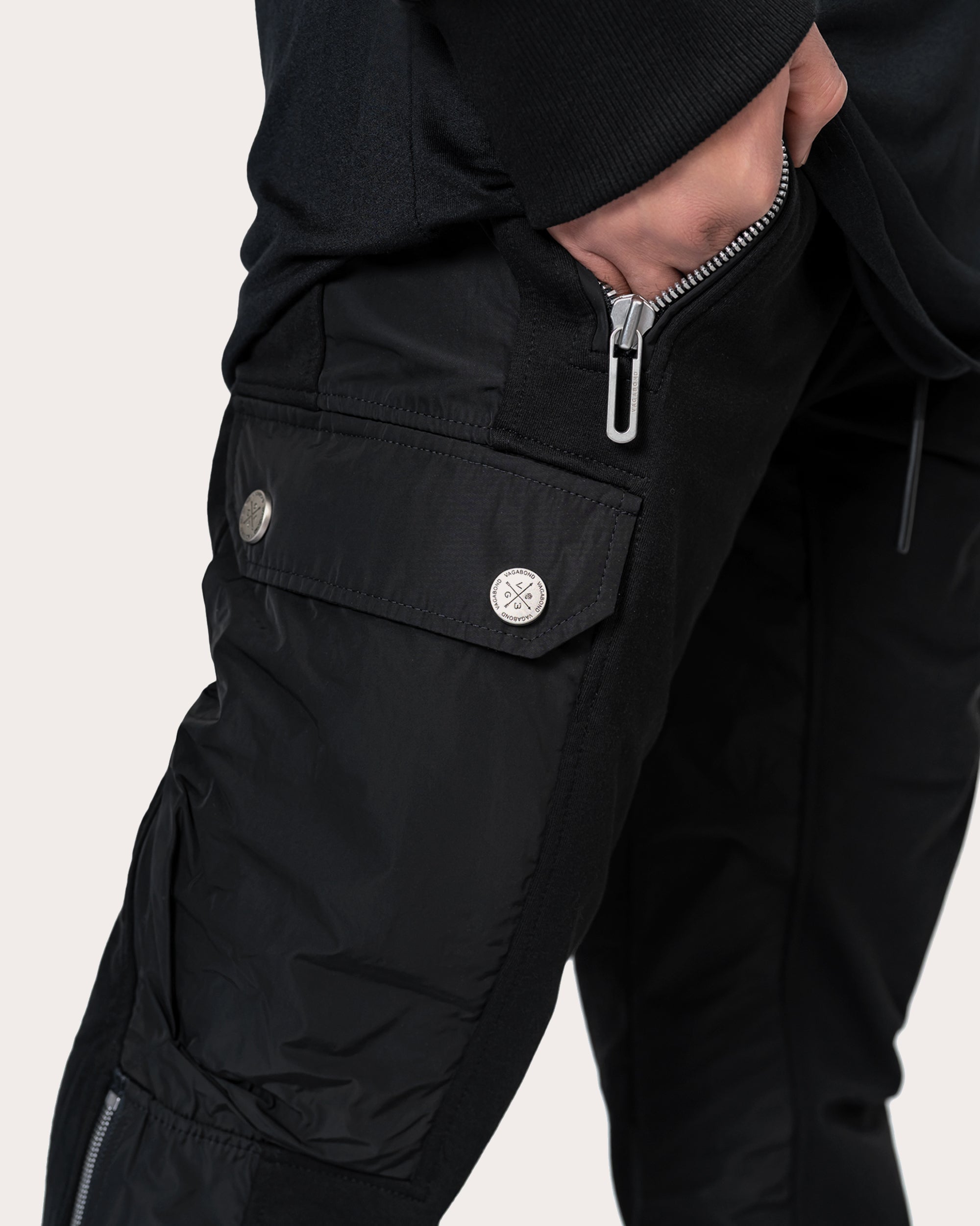 Zip cargo track pants - P12377