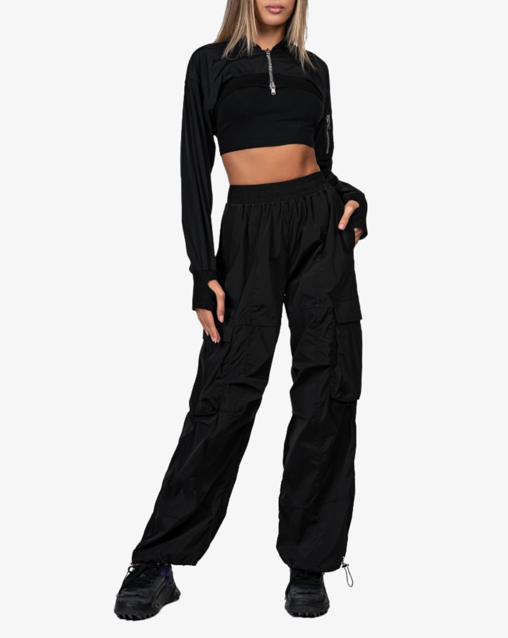 Flare cargo pants - P24432