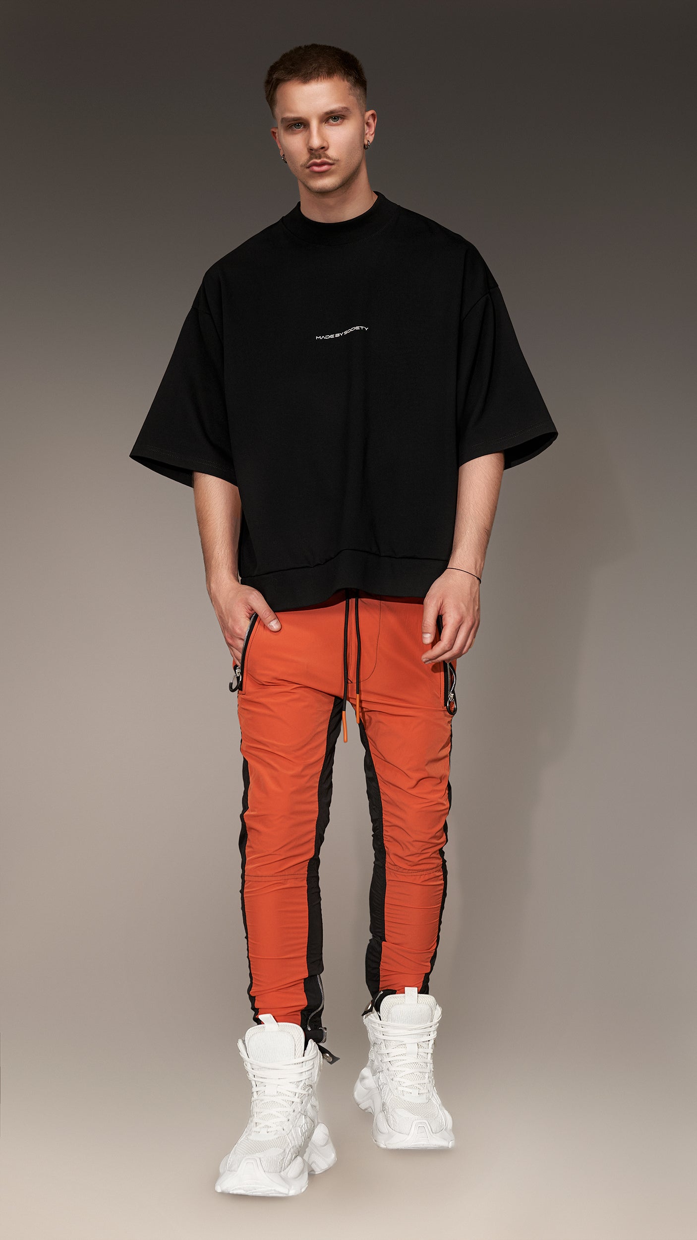 Zip track pants - P12465