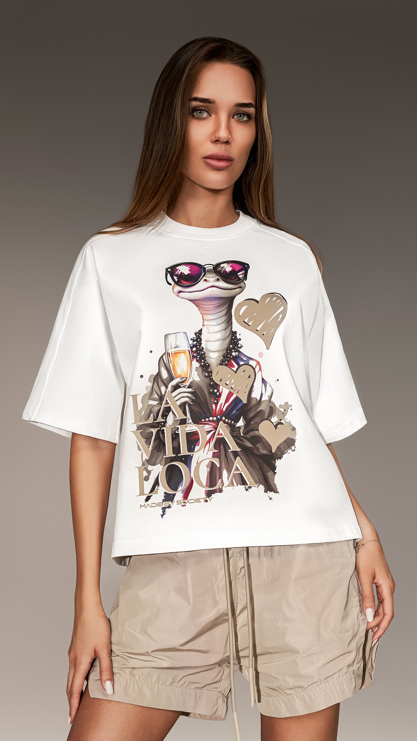 Oversize "La Vida Loca" T-shirt - T26331