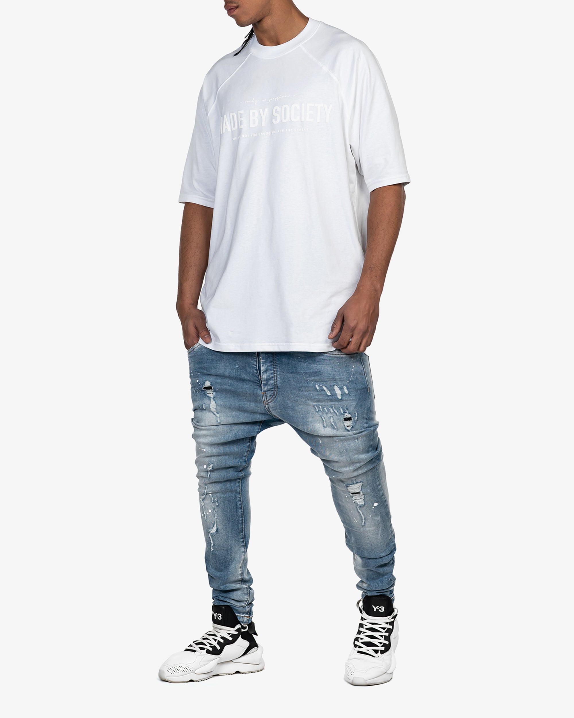 Distressed jeans pants - P13630