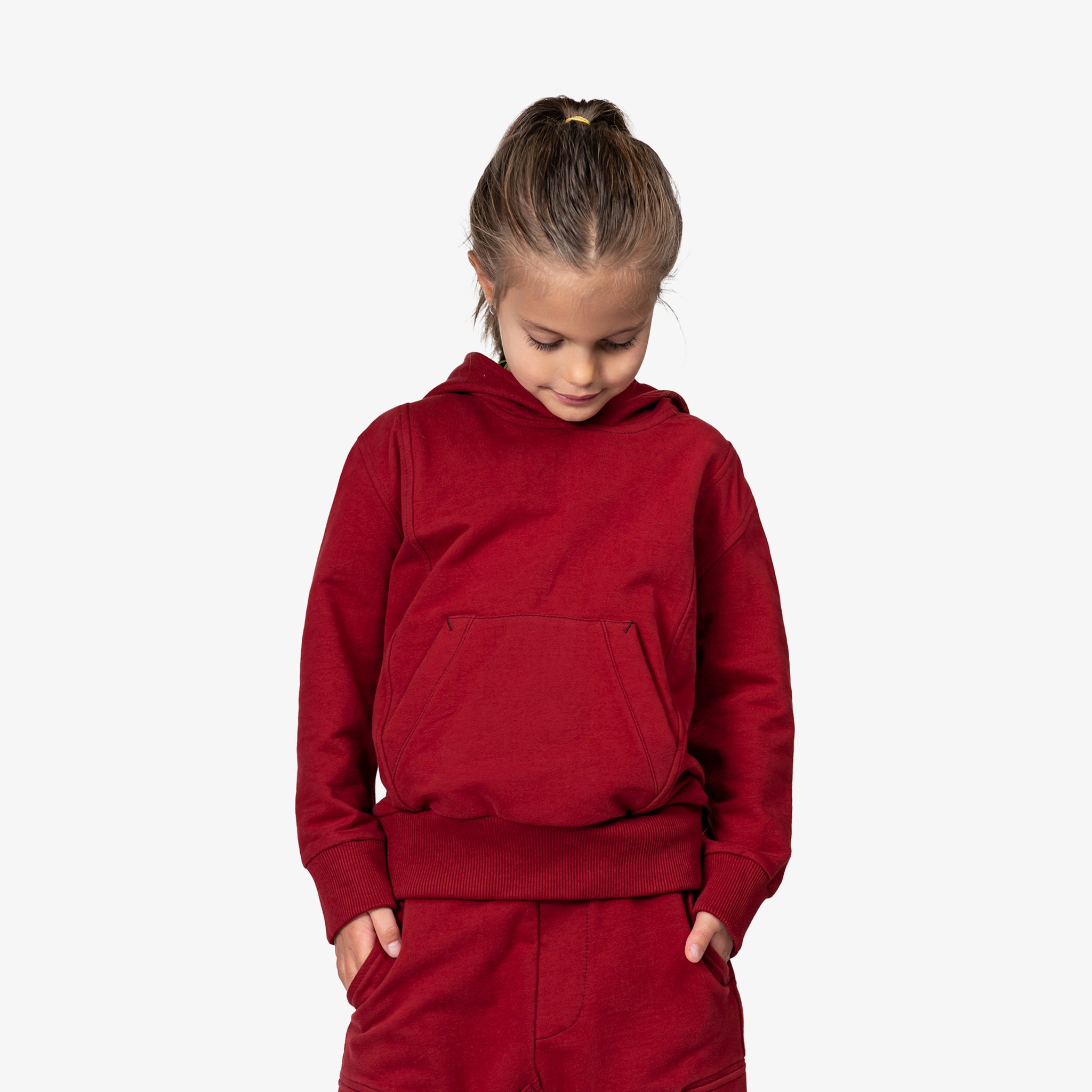 Burgundy hoodie - H32047