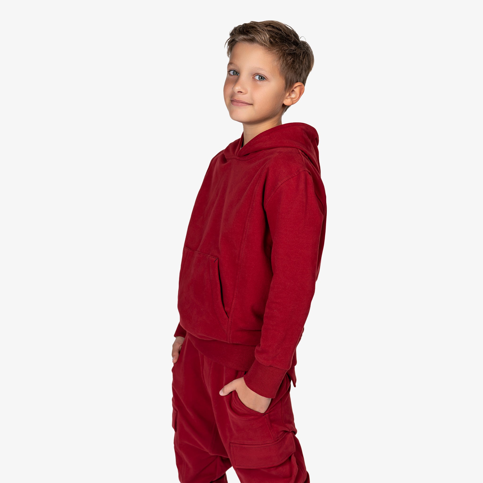 Burgundy hoodie - H32047