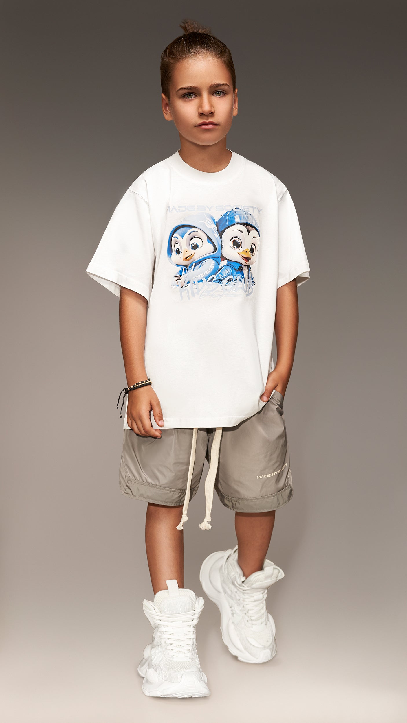 Tricou „Made by Society Kids Club” - T35909