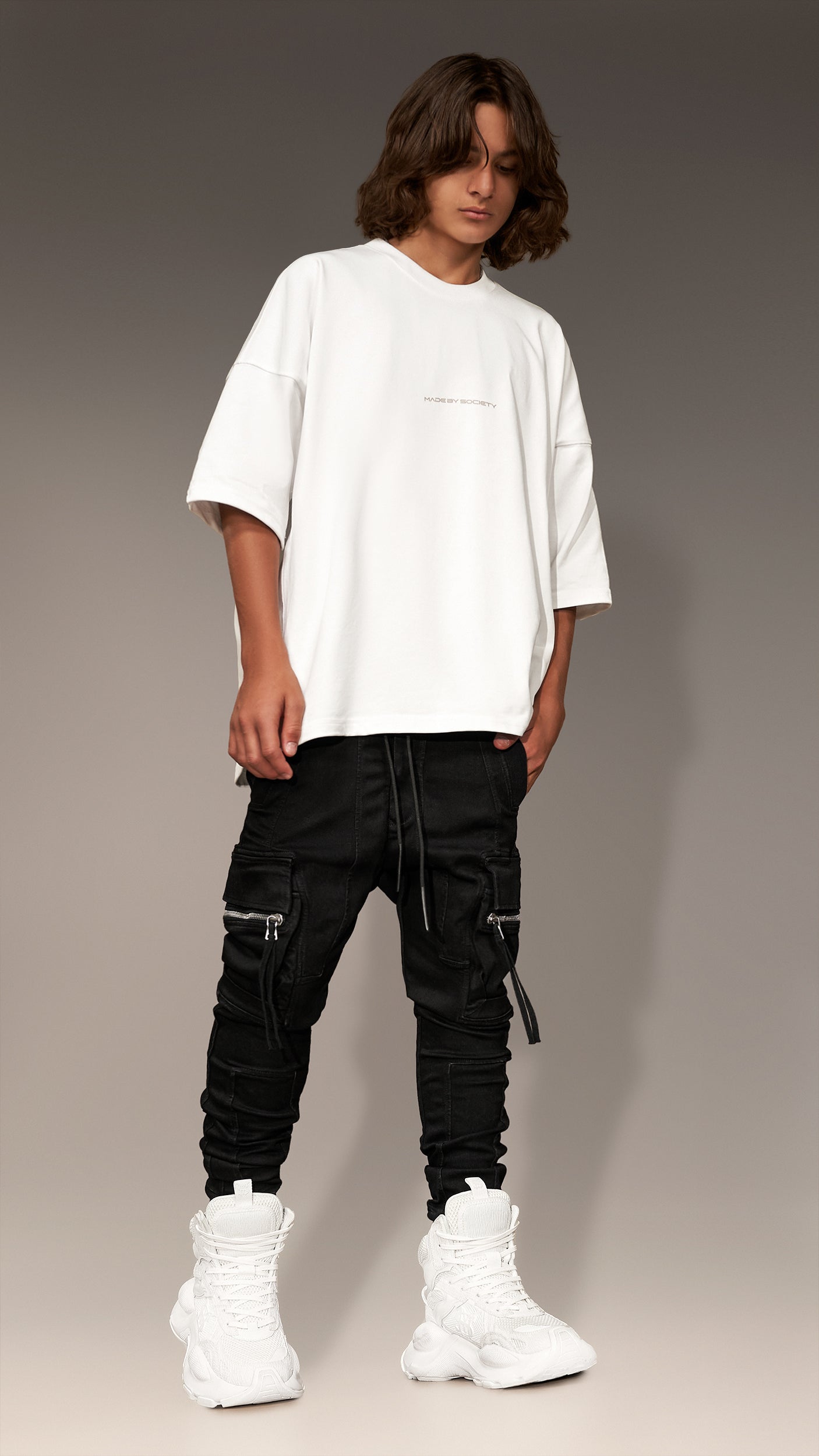 Denim Cargo Pants - P11524